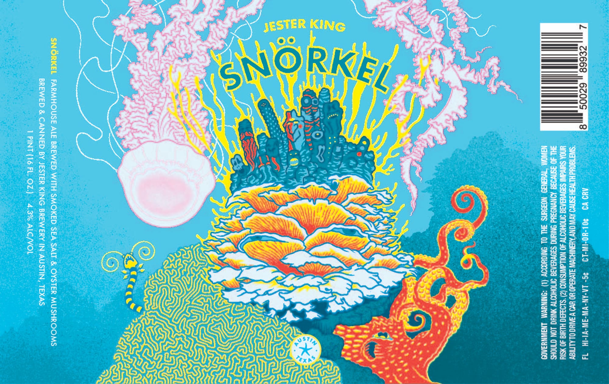 Snorkel by Jester King Brewery - beer label
