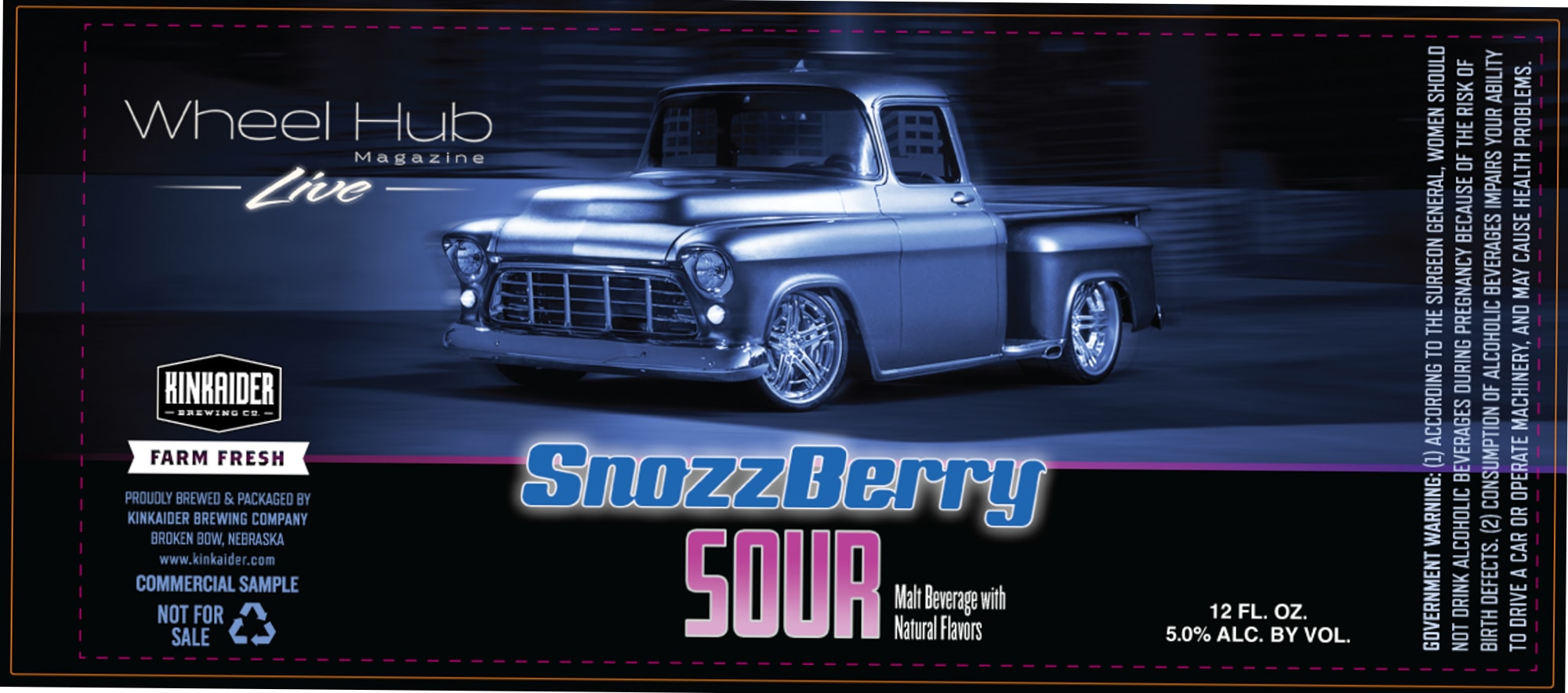 SnozzBerry Sour by Kinkaider Brewing Co. - beer label