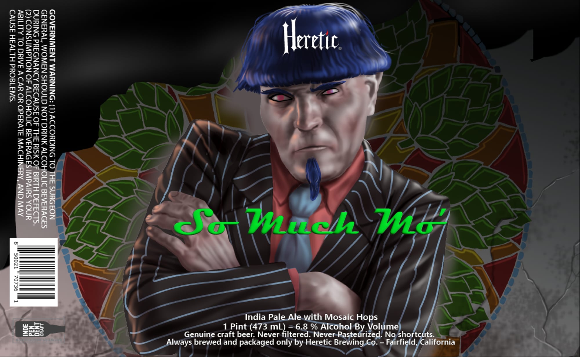 So Much Mo by Heretic Brewing Co. - beer label