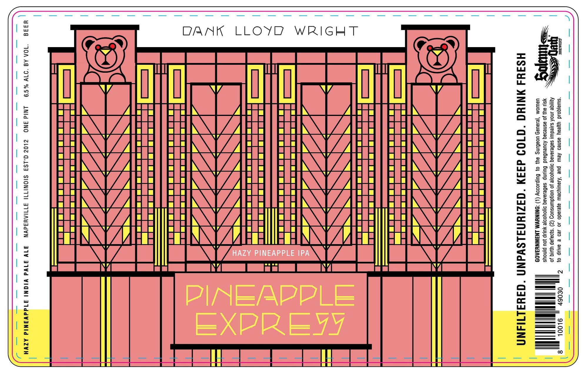 Dank Lloyd Wright by Sodium Beer Co. - beer label