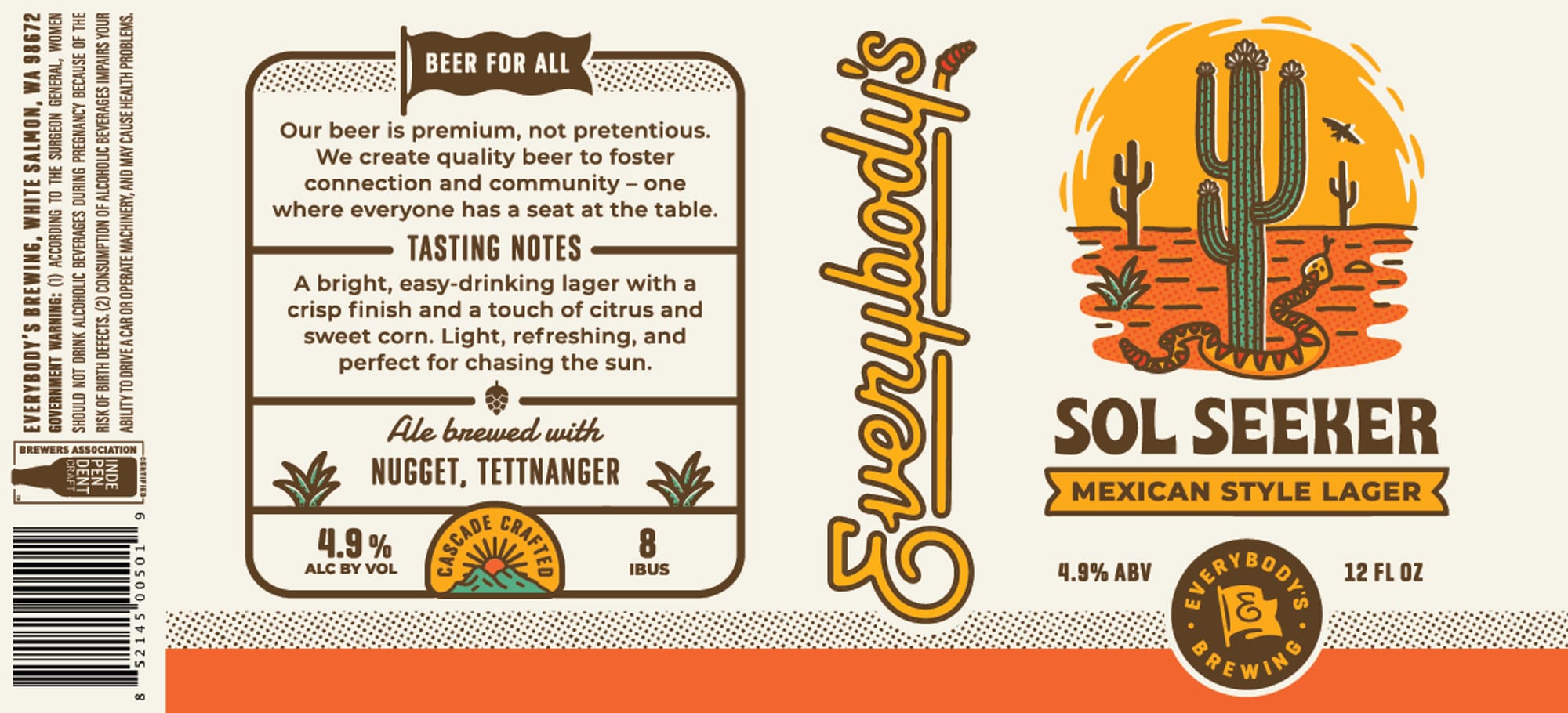 Sol Seeker by Everybody’s Brewing - beer label