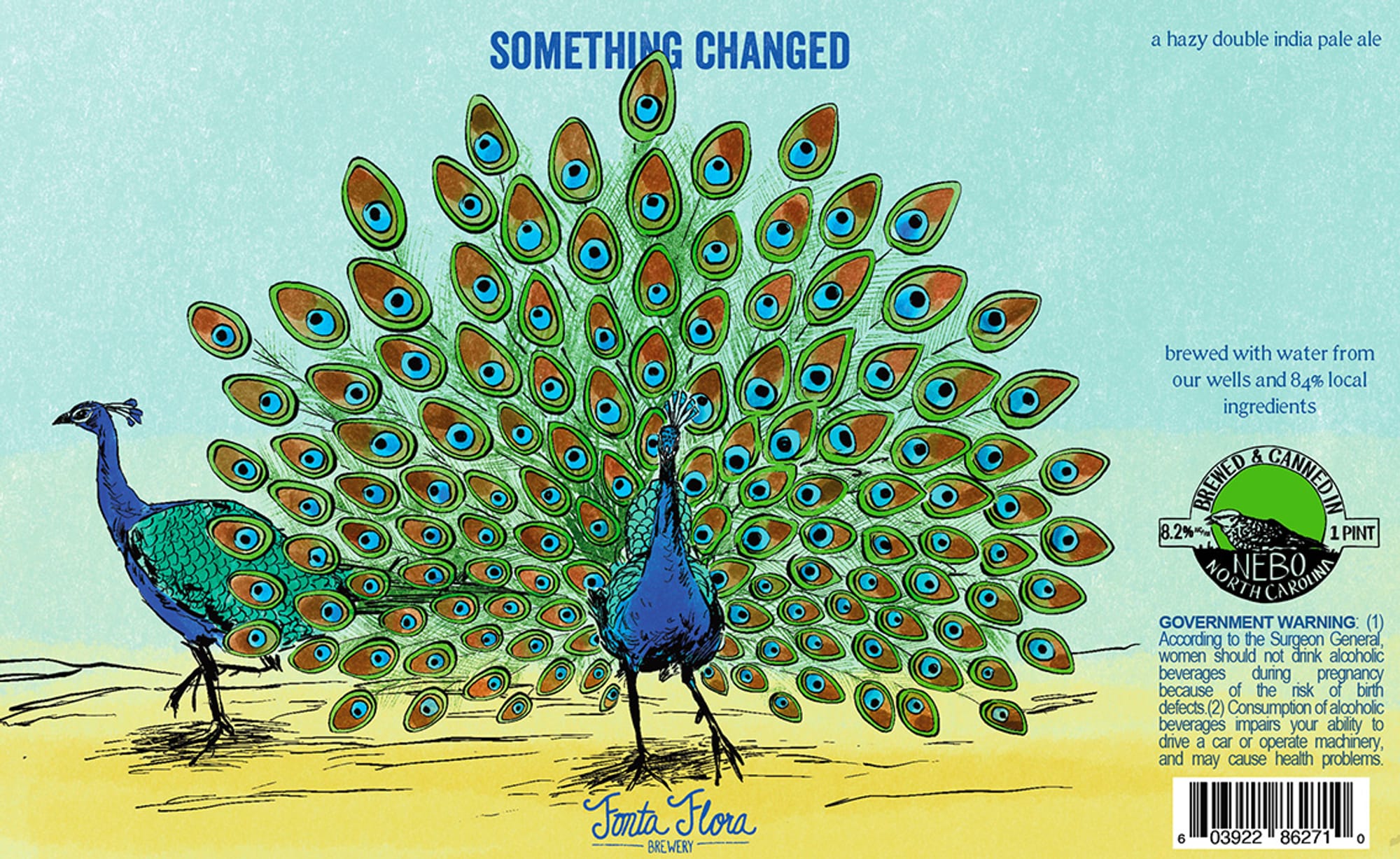 Something Changed by Fonta Flora Brewery - beer label