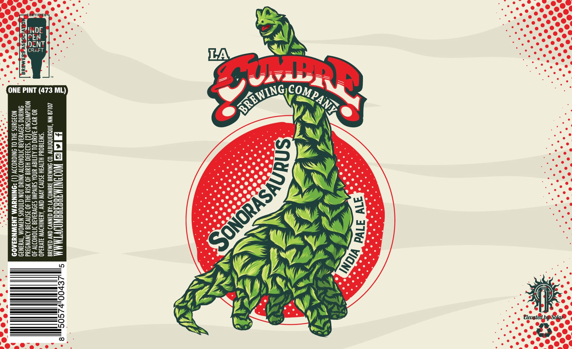 Sonorasaurus by La Cumbre Brewing Company - beer label