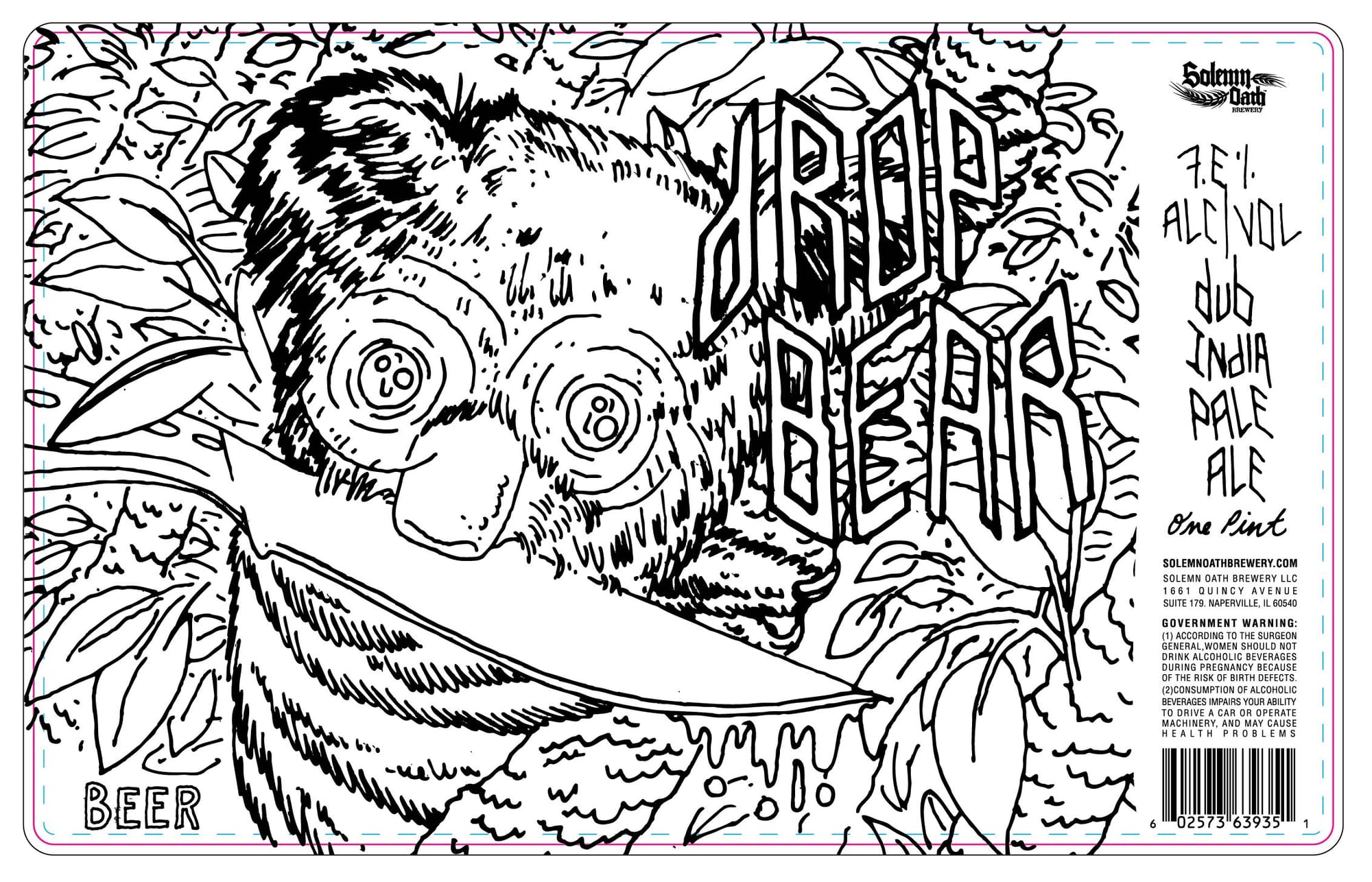 Alcivol Pale Ale by Solemn Oath Brewery LLC - beer label