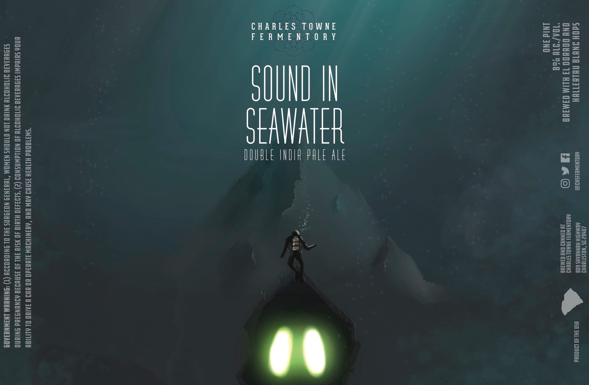 Sound in Seawater by Charles Towne Fermentory - beer label