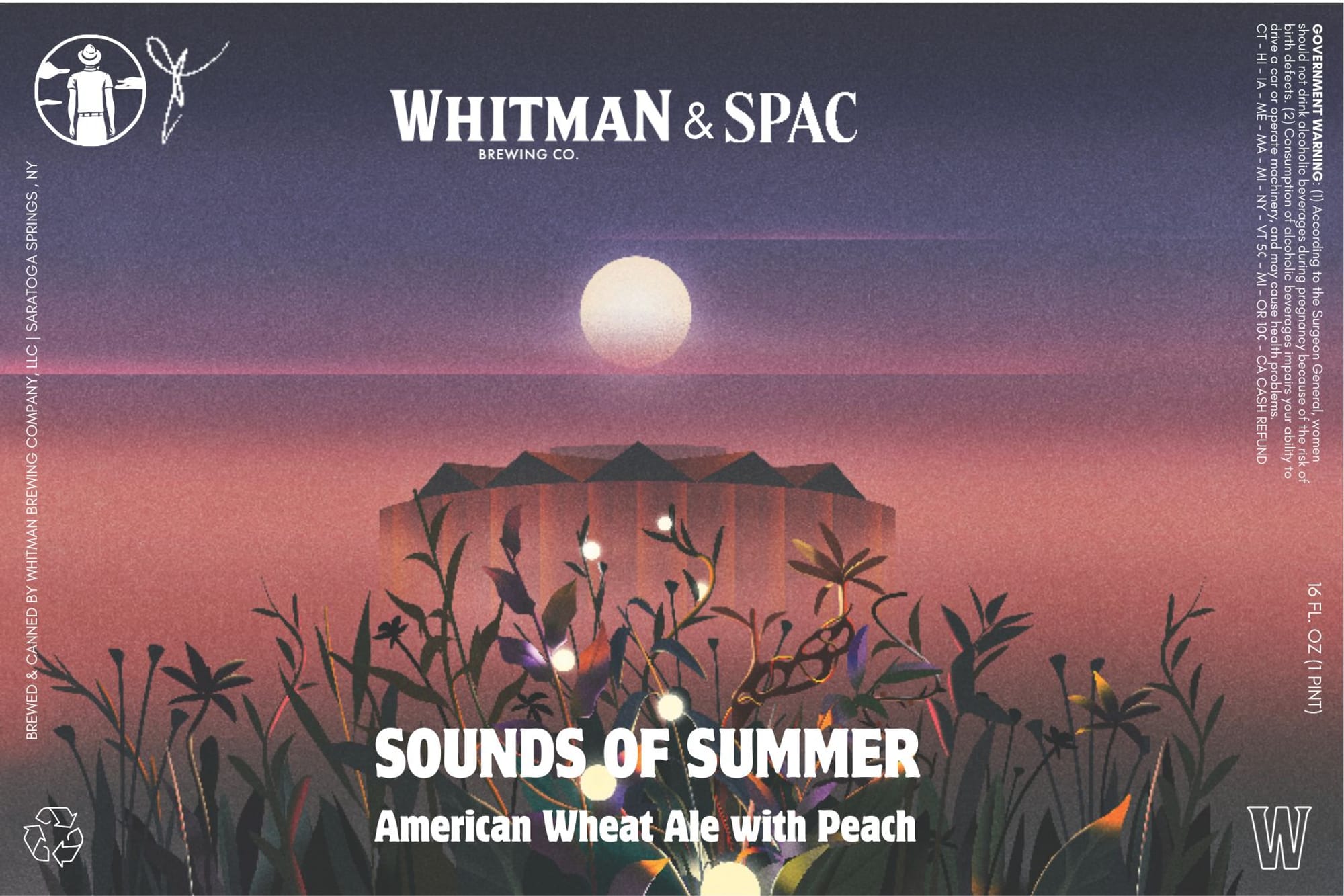 Sounds of Summer by Whitman & Spac Brewing Co. - beer label