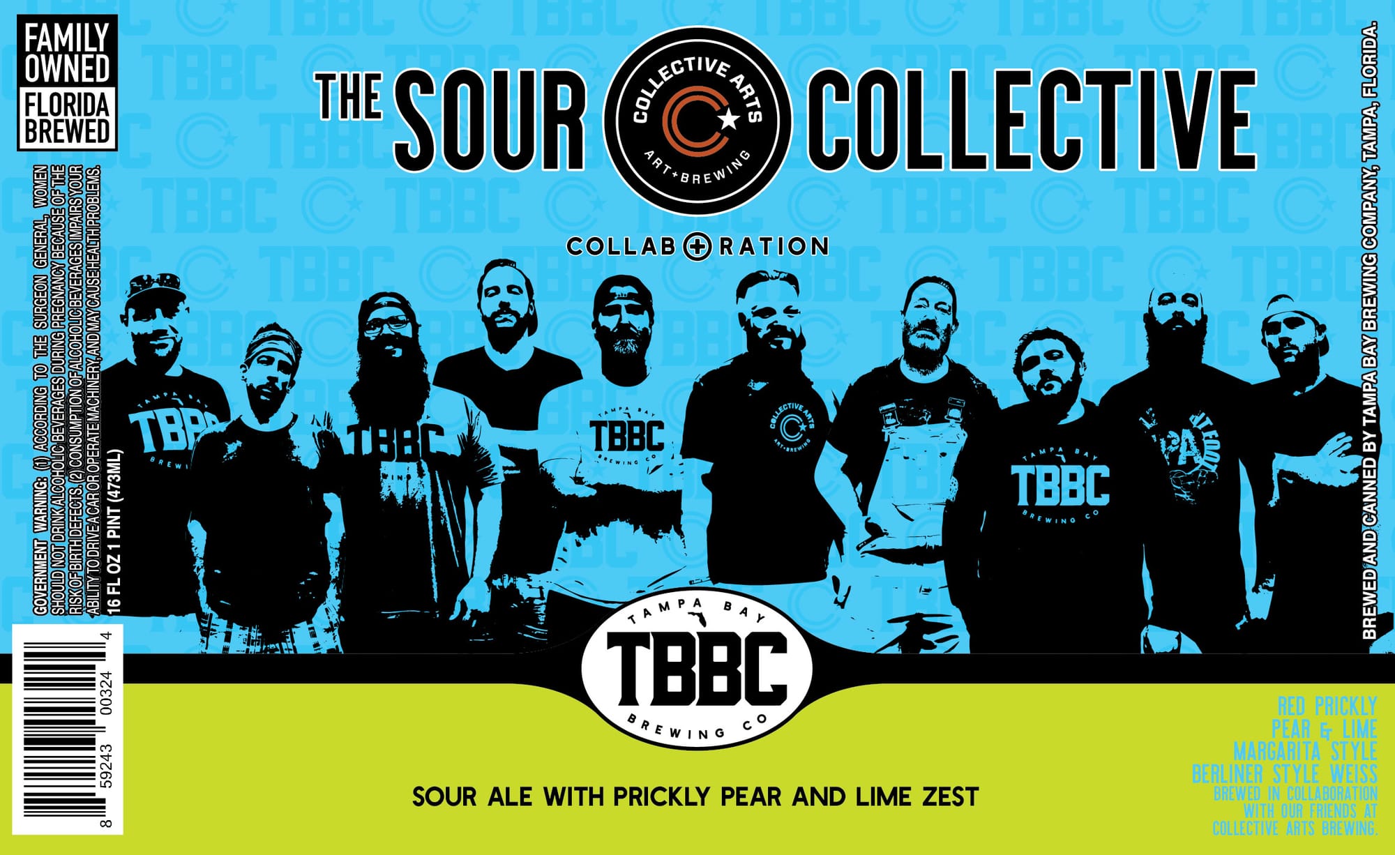 The Sour Collective by Tampa Bay Brewing Co. & Collective Arts Brewing - beer label