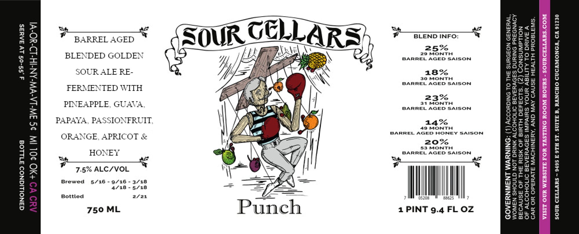 Punch by Sour Tellars - beer label