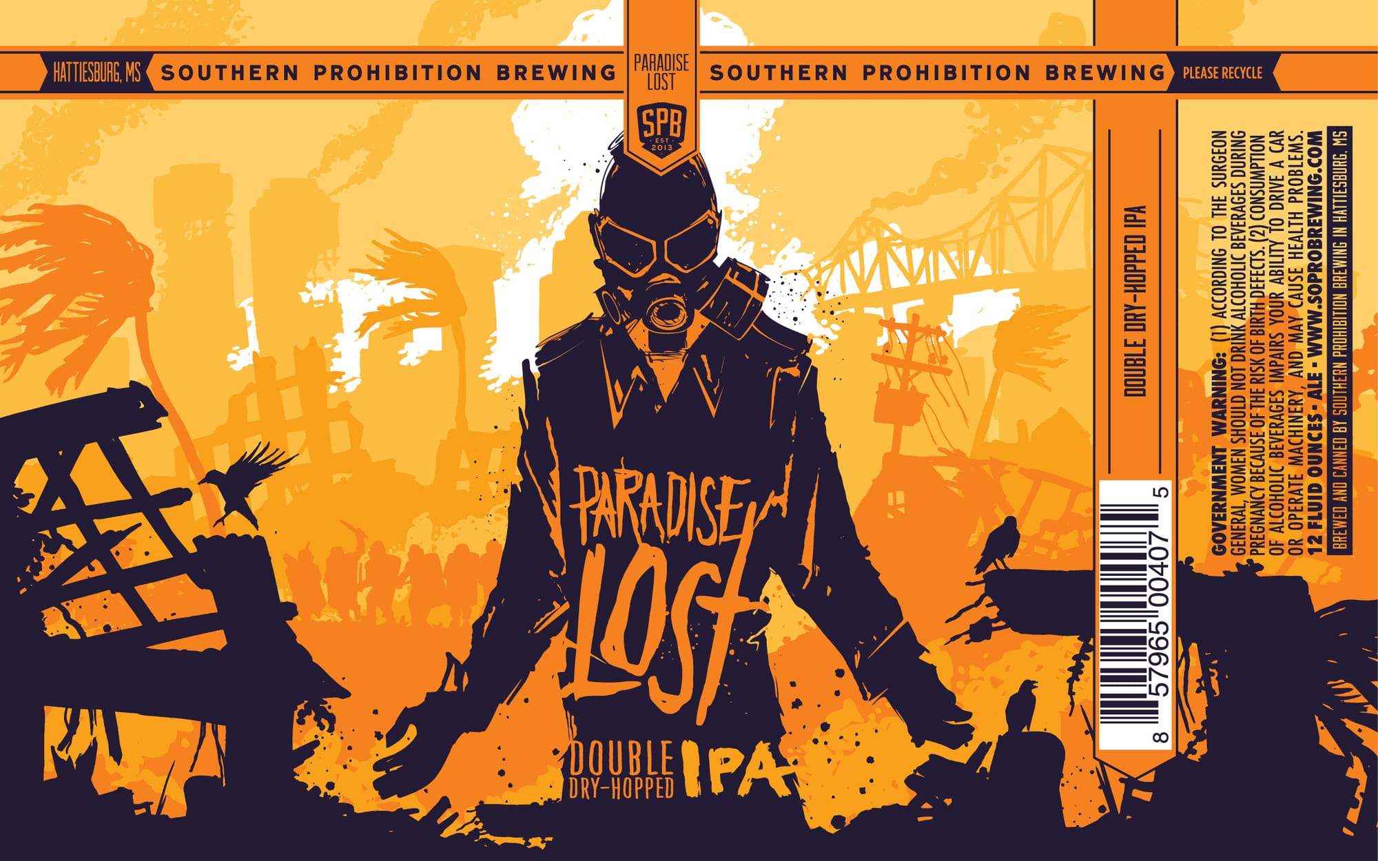 Paradise Lost by Southern Prohibition Brewing - beer label