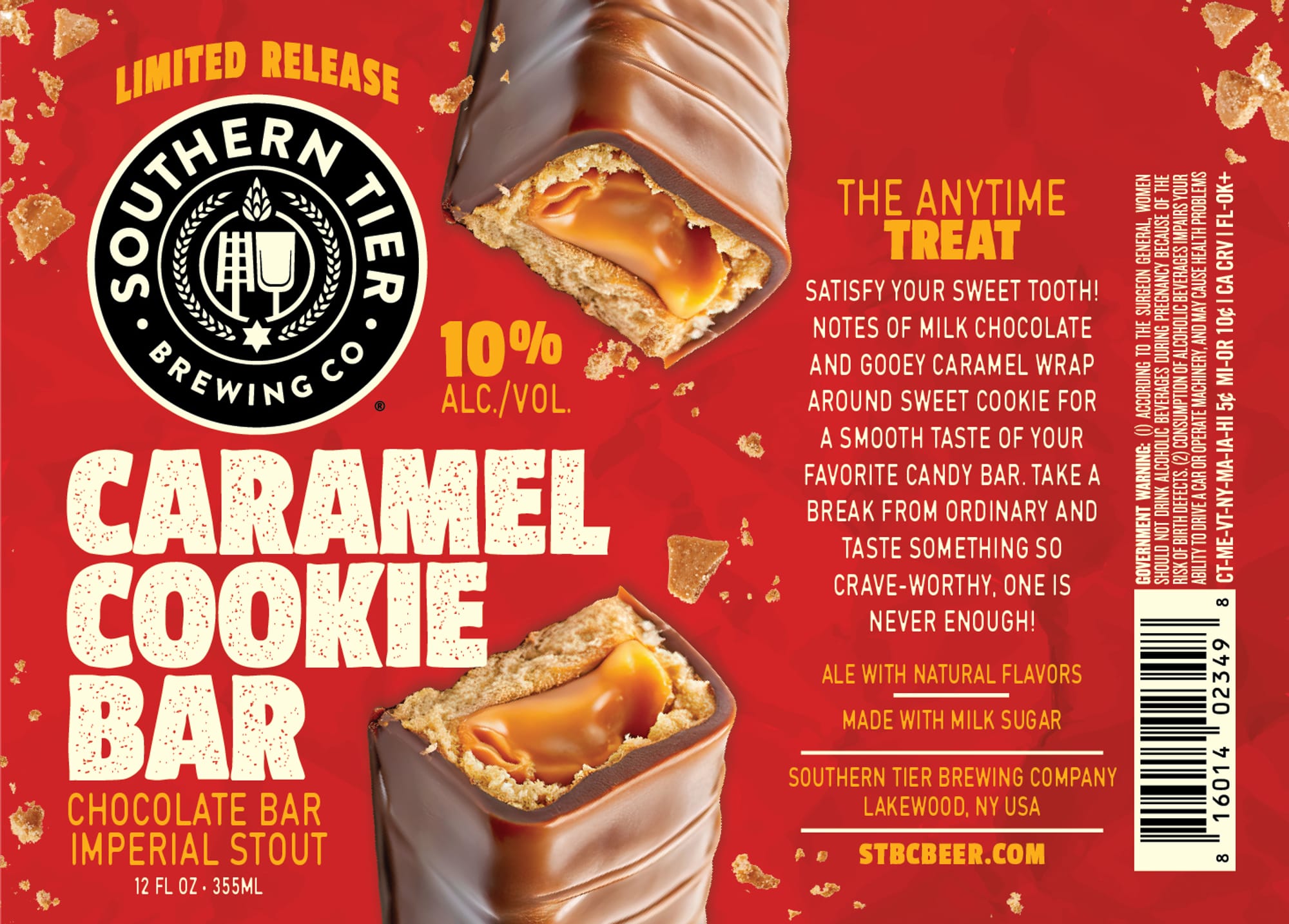 The Anytime Treat by Southern Tier Brewing Company - beer label