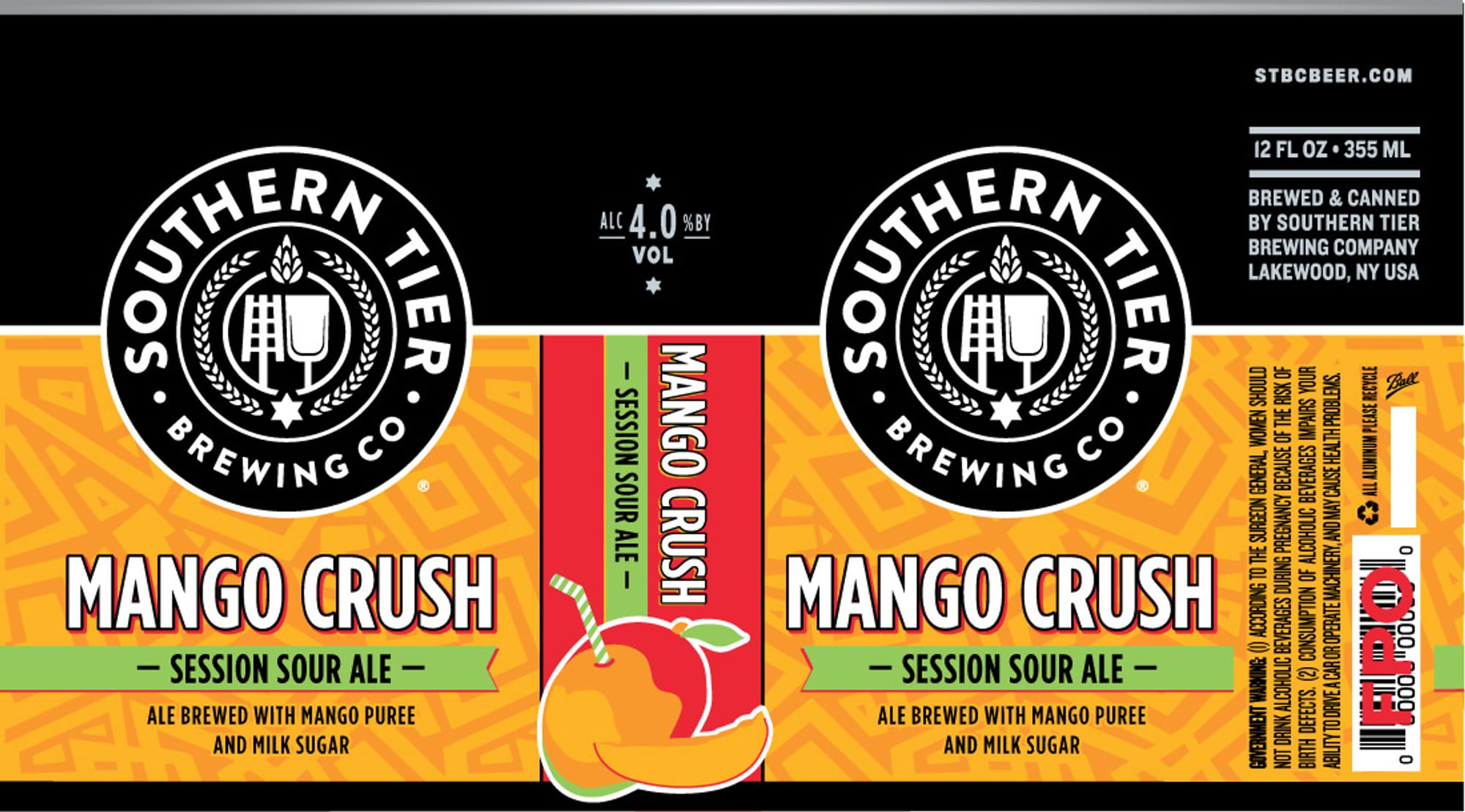Mango Crush by Southern Tier Brewing Company - beer label