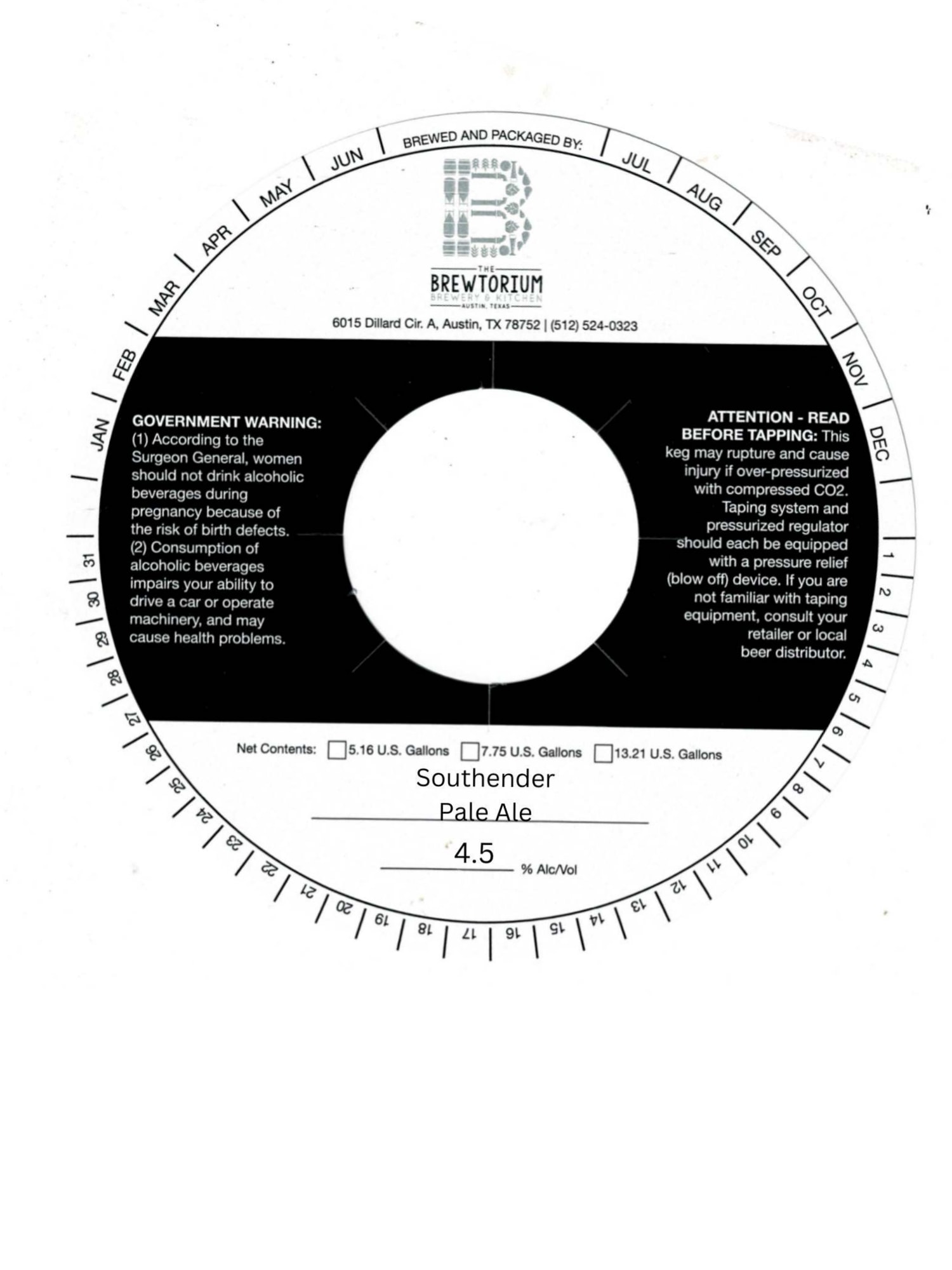 Southernder Pale Ale by The Brewtorium - beer label
