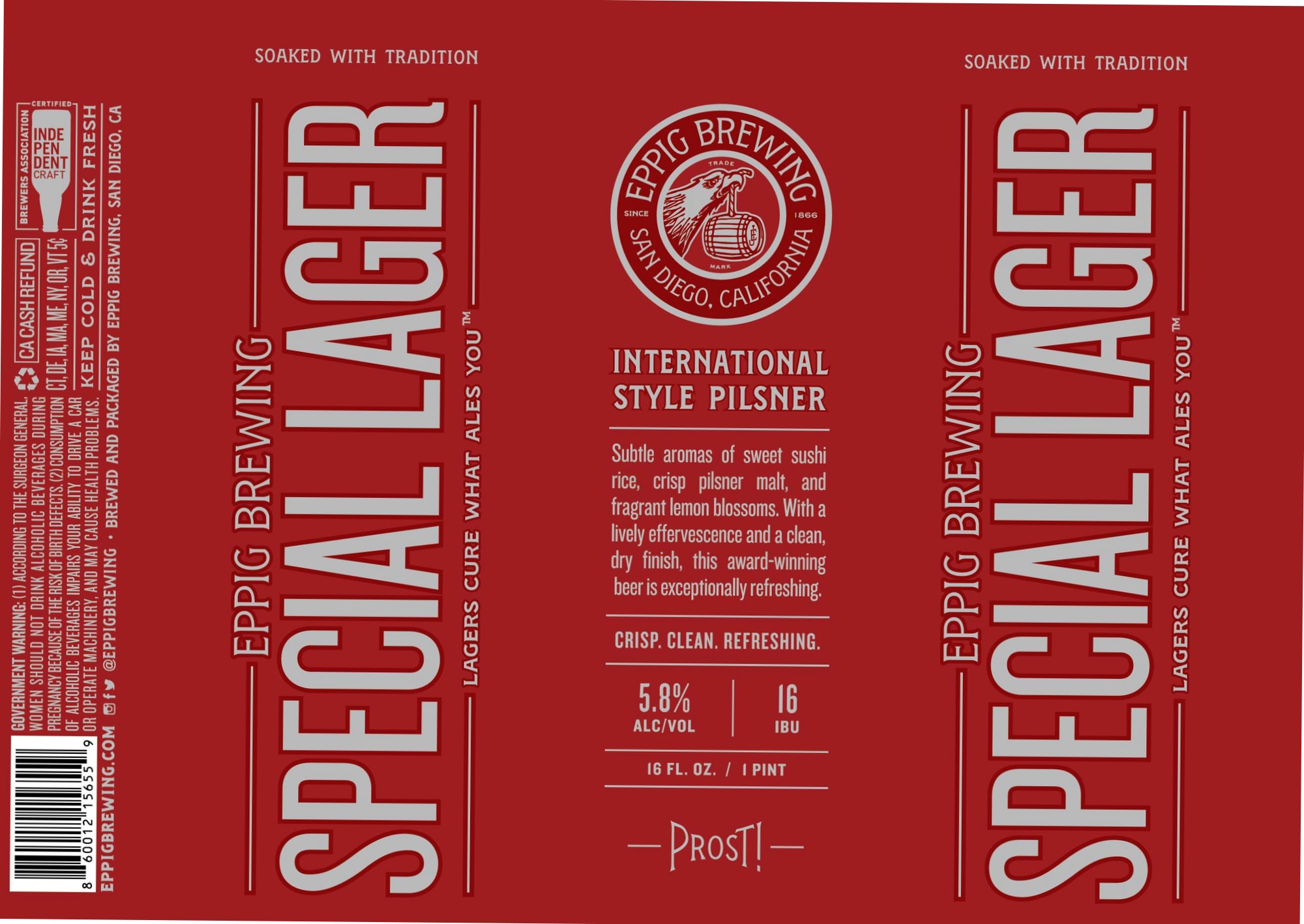 Special Lager by Eppig Brewing - beer label