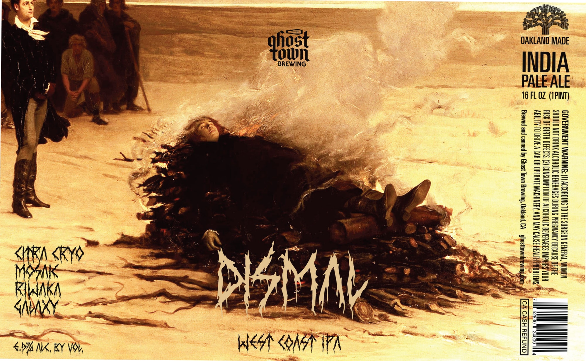 Spectral Drama by Ghost Town Brewing - beer label