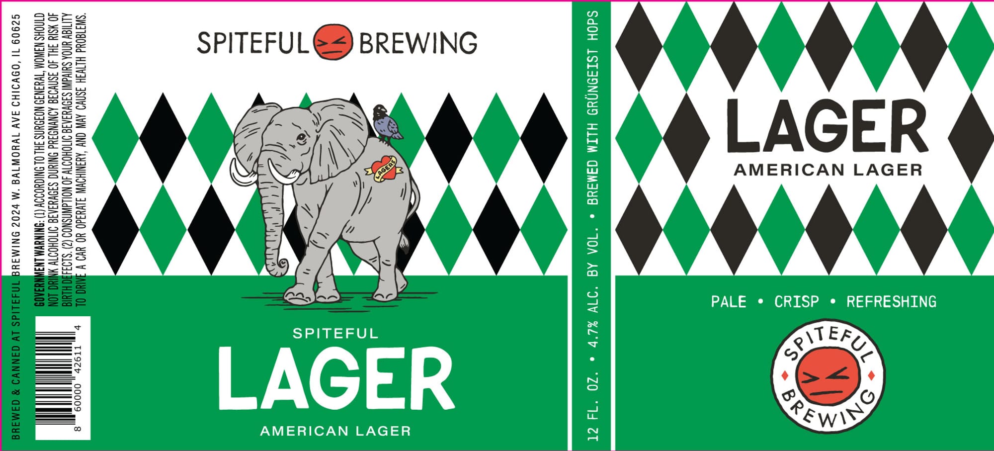 Lager by Spiteful Brewing - beer label