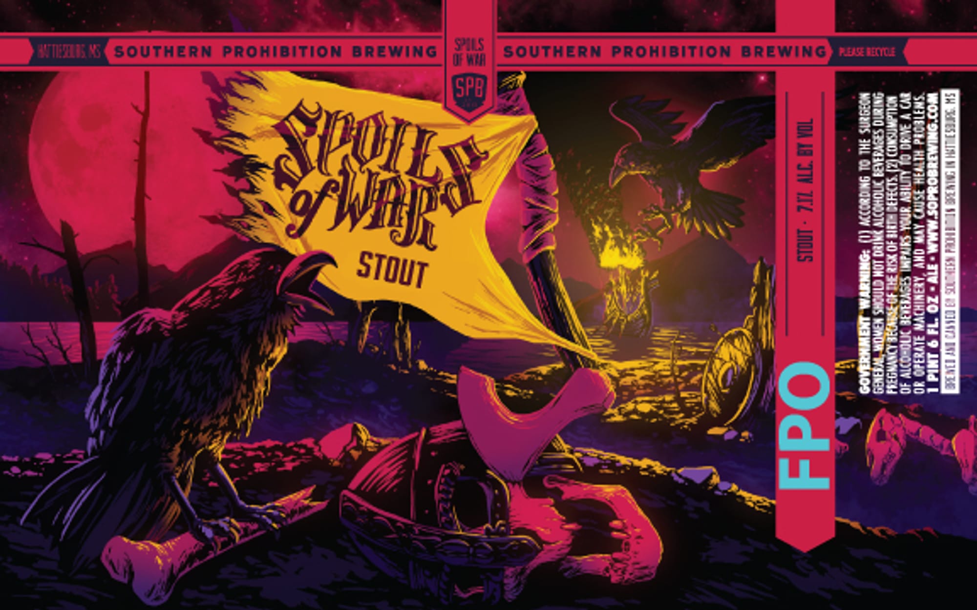 Spolla Wurda Stout by Southern Prohibition Brewing - beer label