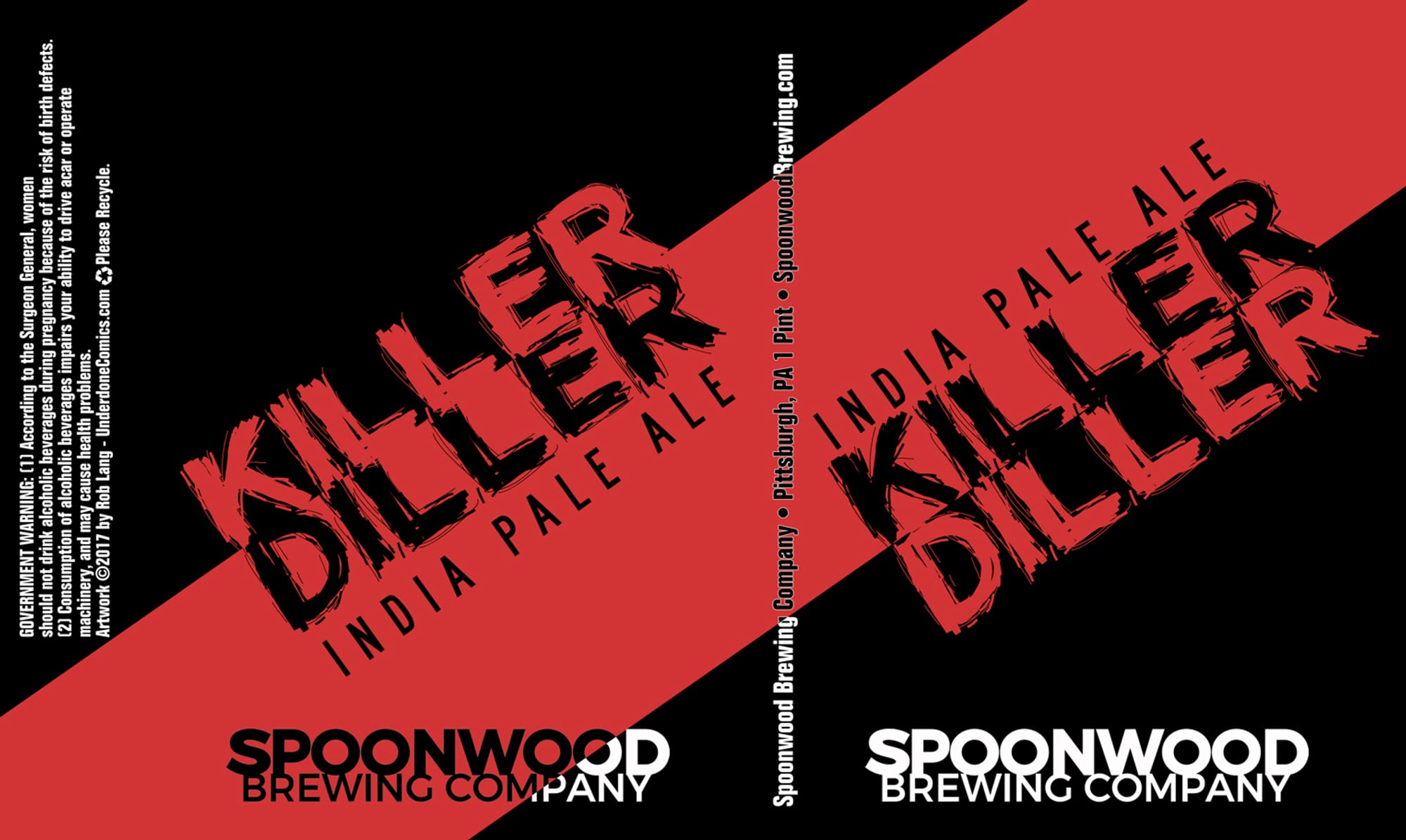 Killer India Pale Ale by Spoonwood Brewing Company - beer label
