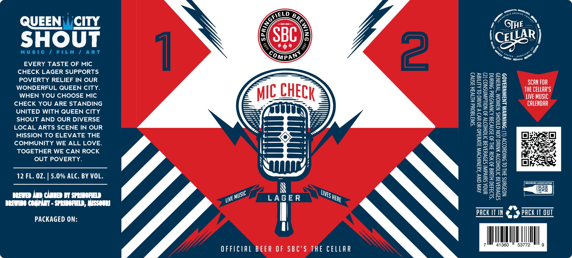 Queen City Shout by Springfield Brewing Company - beer label