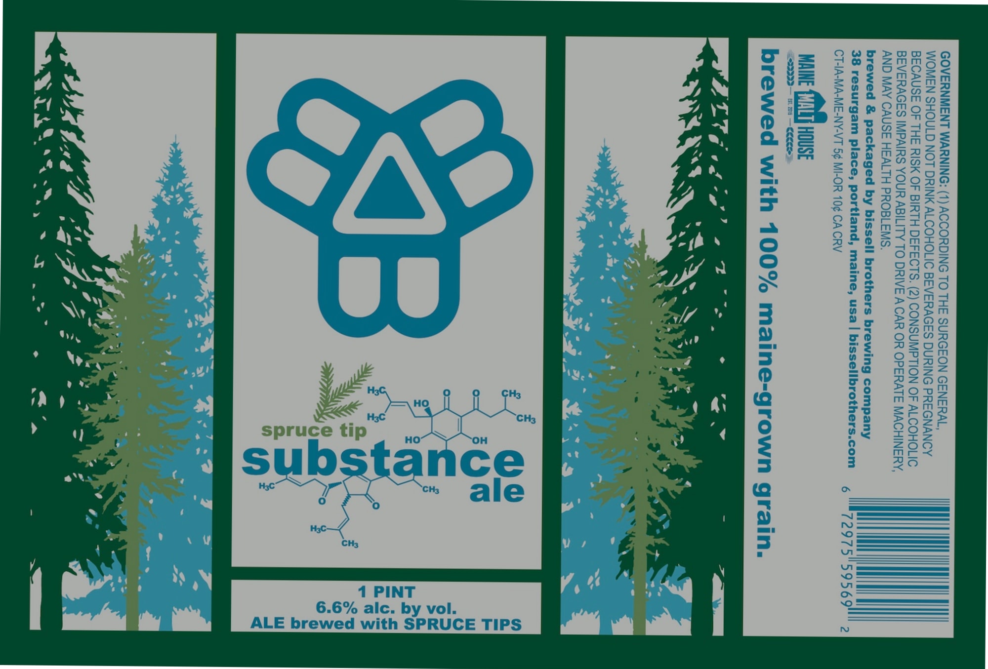 Spruce Tip by Allagash Brewing Company - beer label