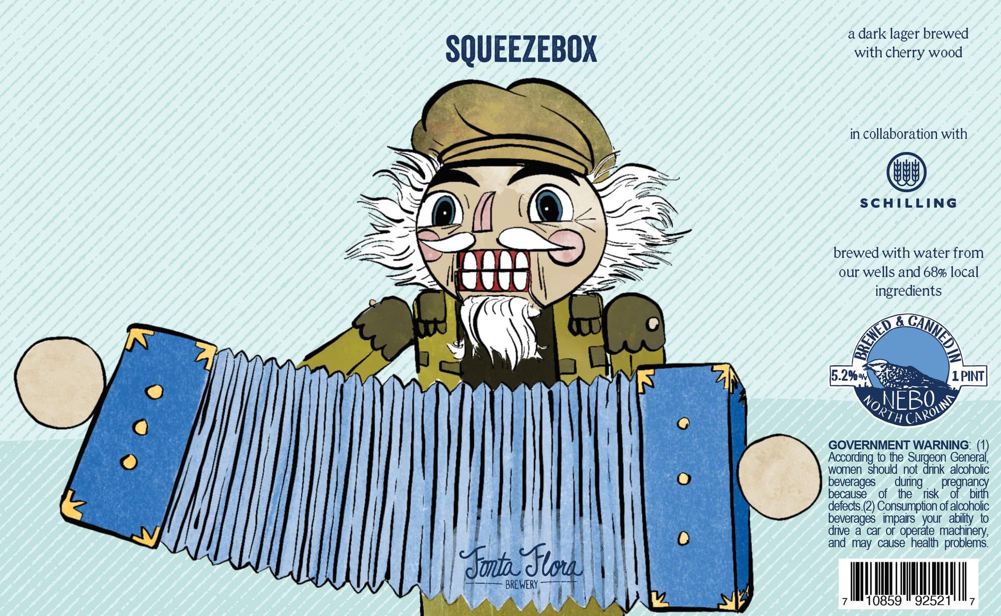 Squeezebox by Fonta Flora Brewery - beer label