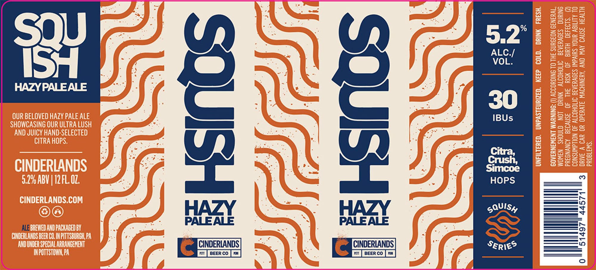 Squish by Cinderlands Brewing Company - beer label