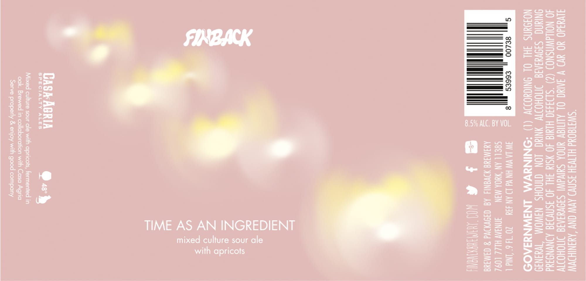 Starback by Finback Brewery - beer label