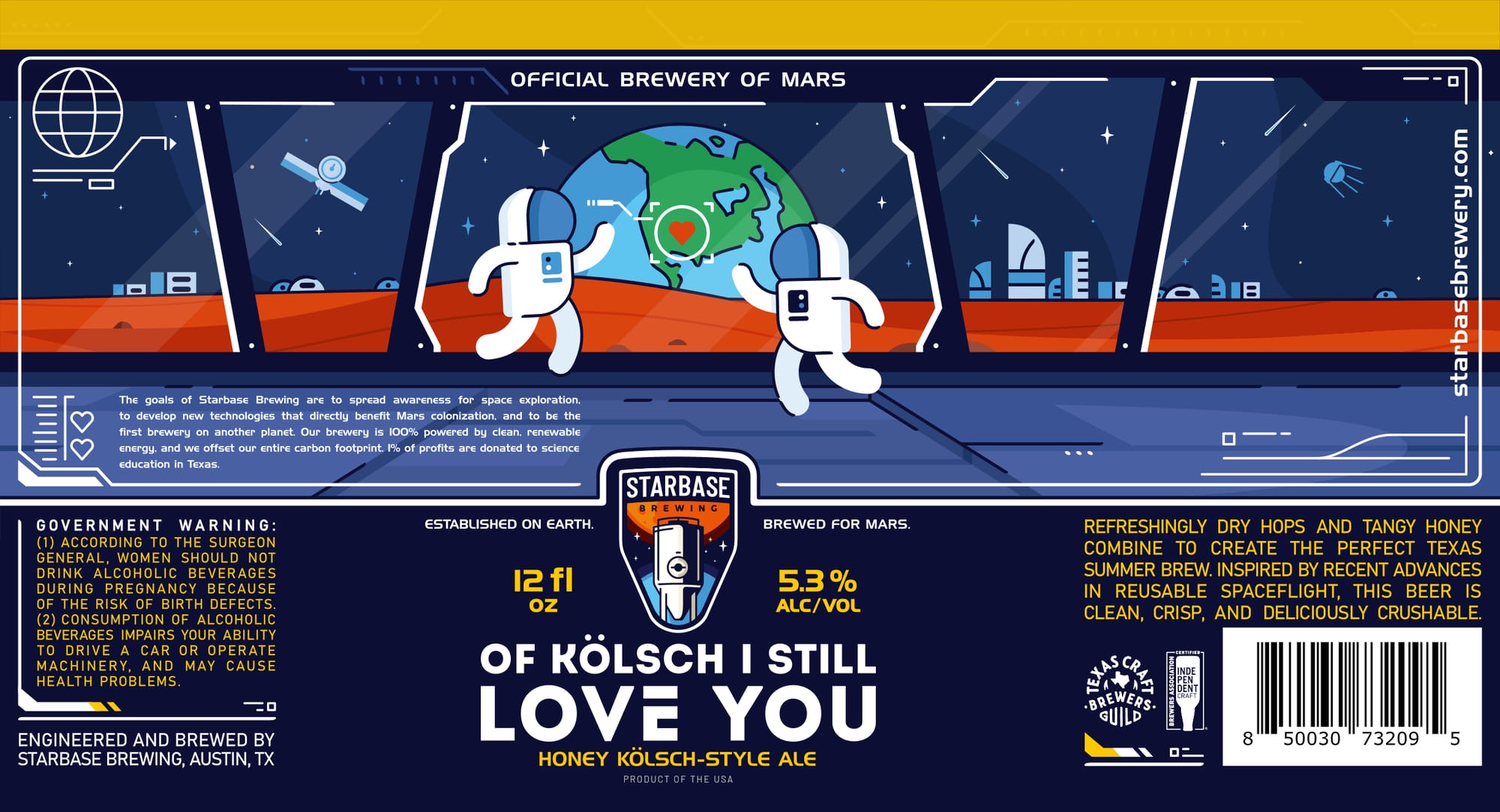Love You by Starbase Brewing - beer label
