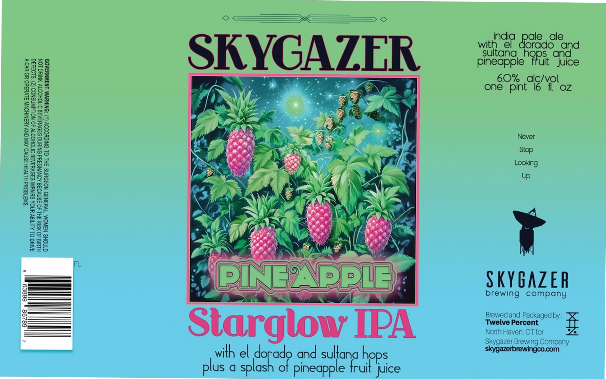 Starglow IPA by Skygazer Brewing Company - beer label