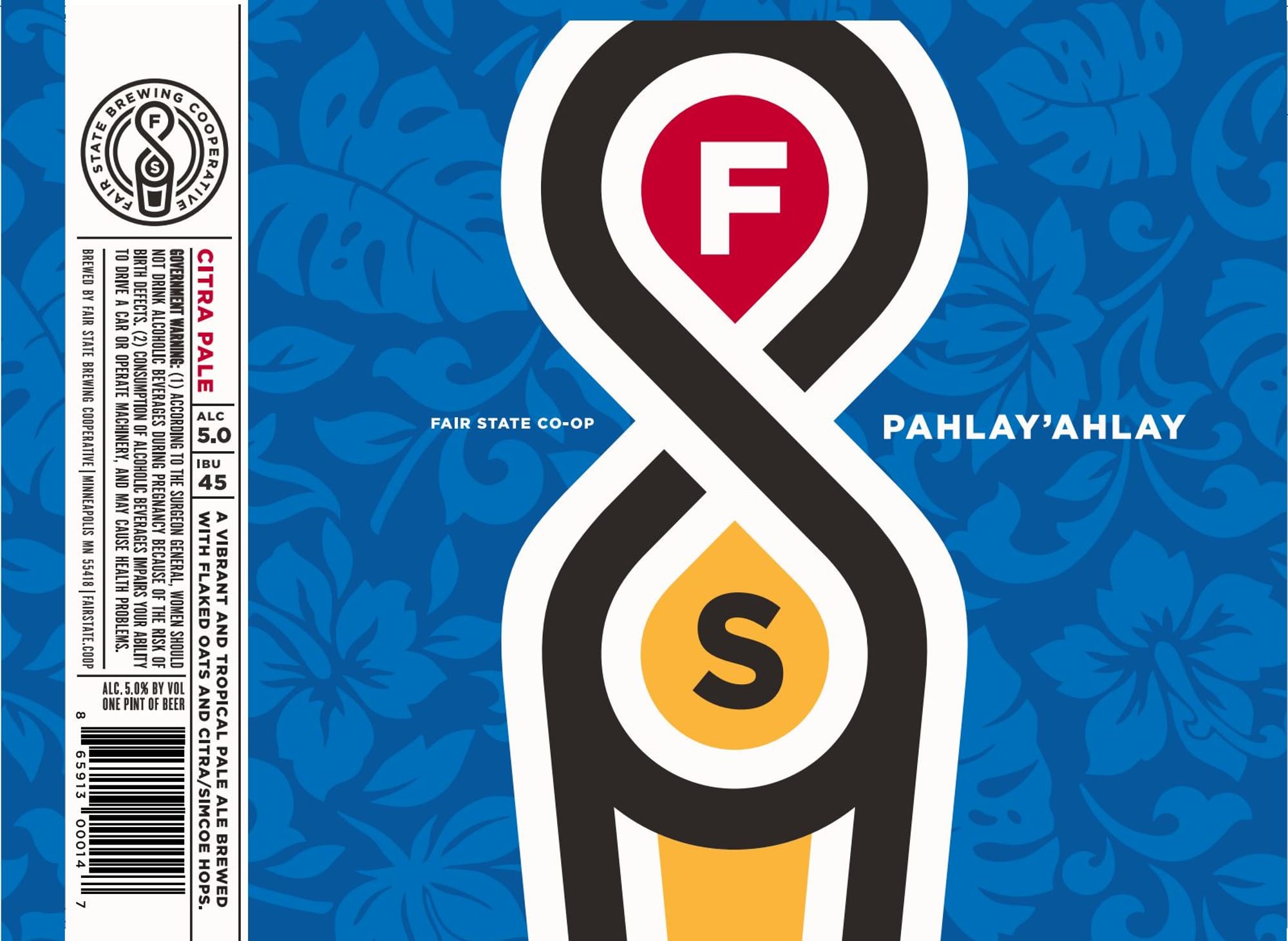 Pahlay’Ahlay by Fair State Brewing Cooperative - beer label