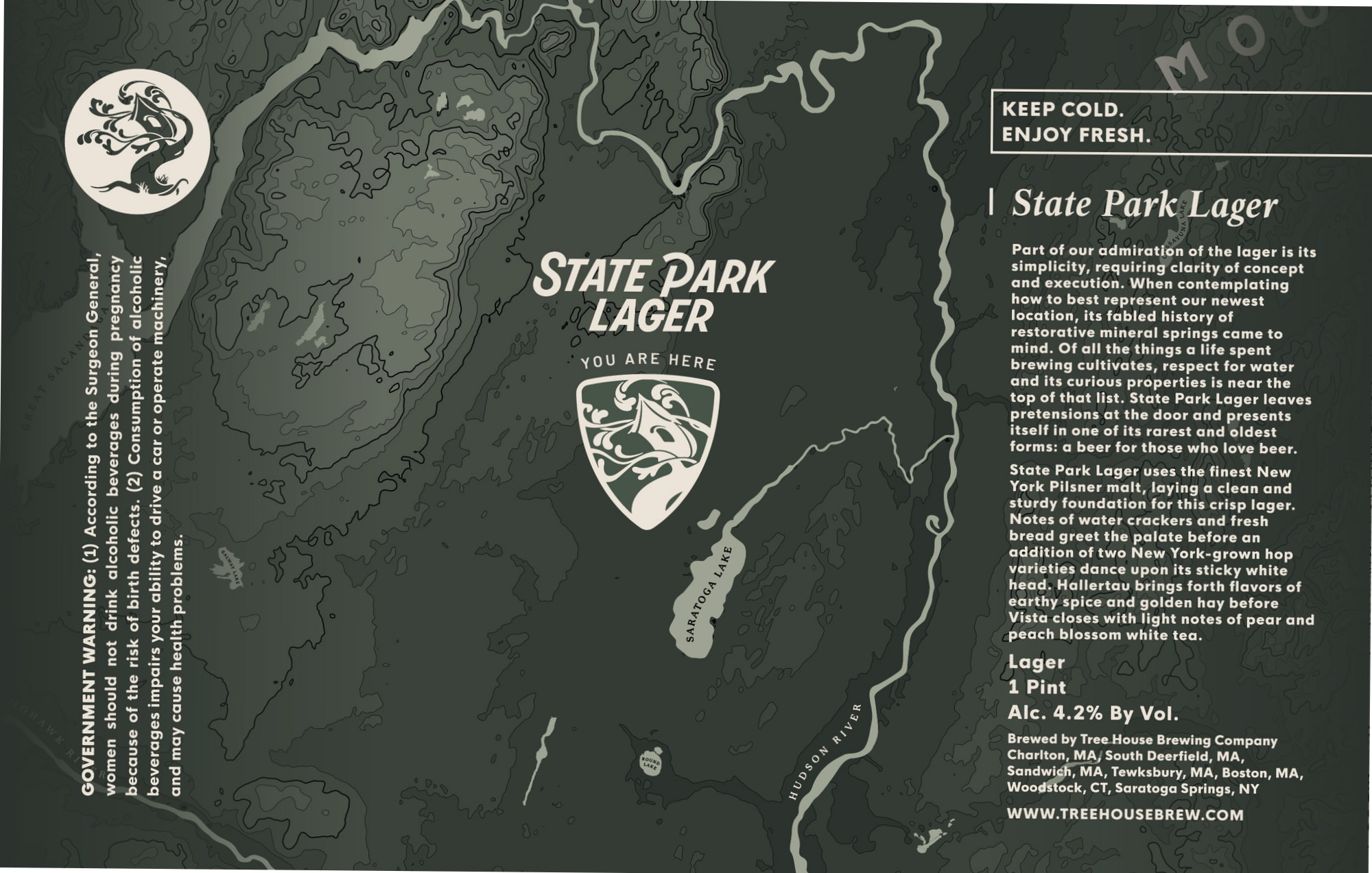 State Park Lager by Tree House Brewing Company - beer label