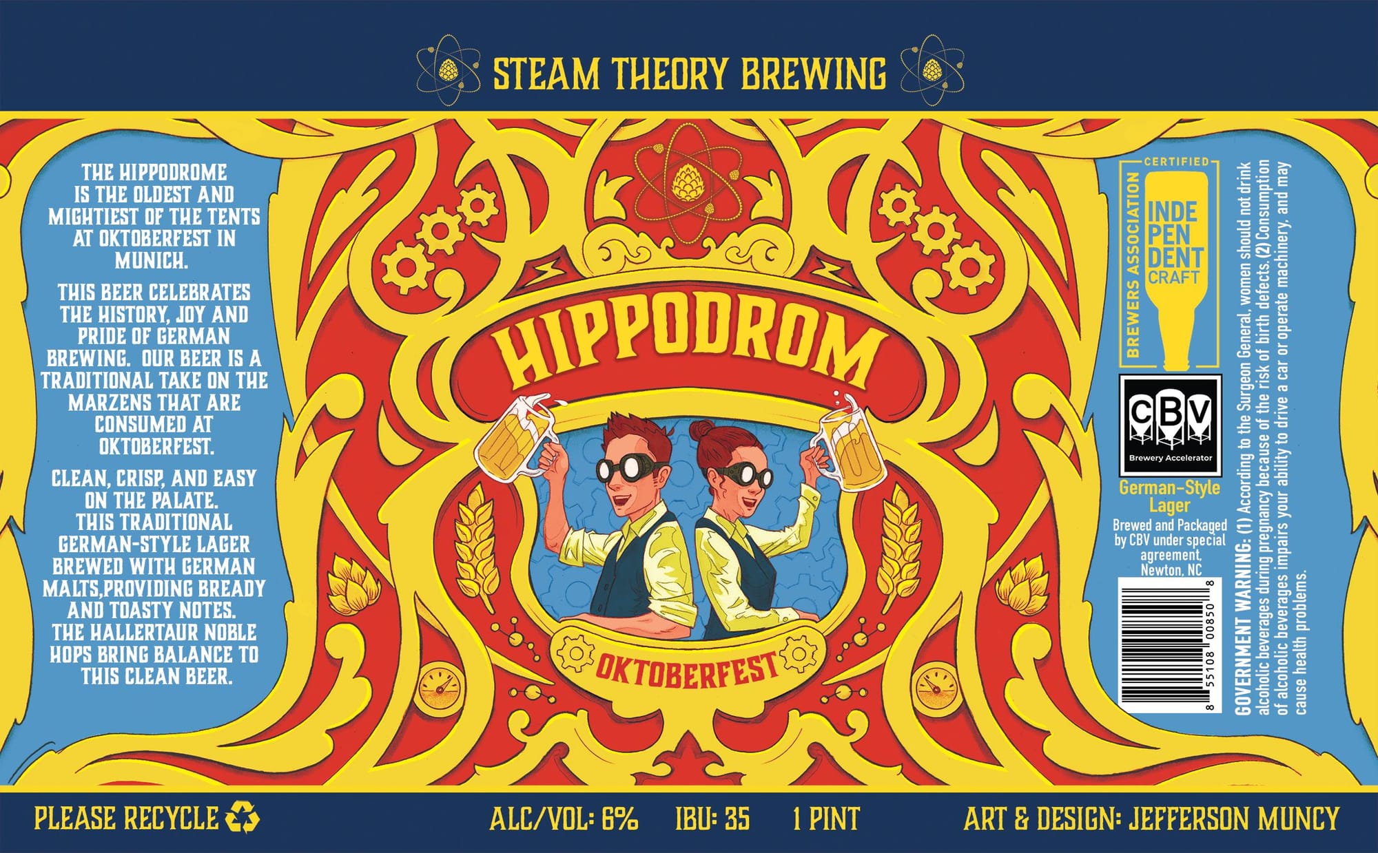 Hippodrome by Steam Theory Brewing - beer label