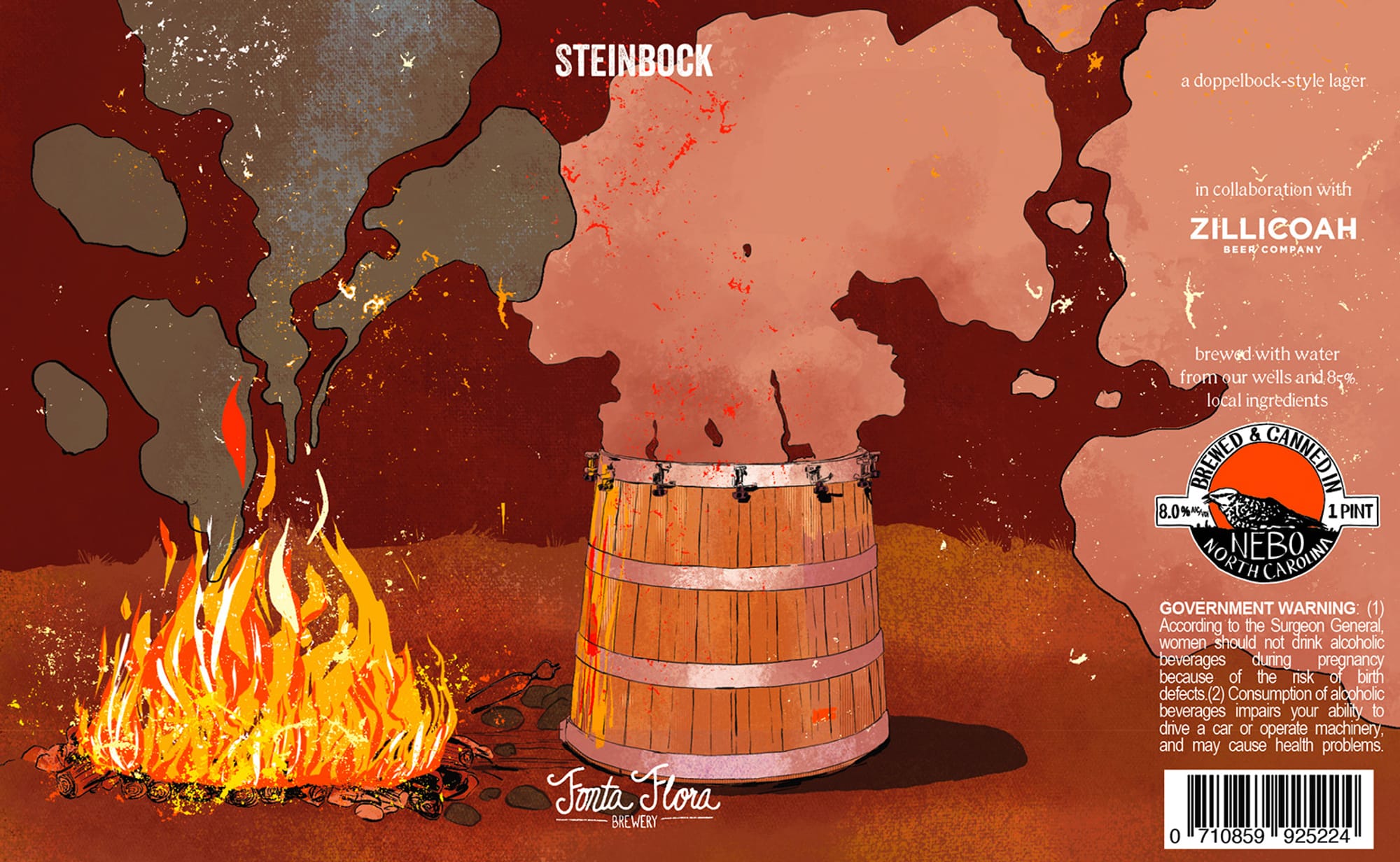 Steinbock by Santa Flora Brewery - beer label