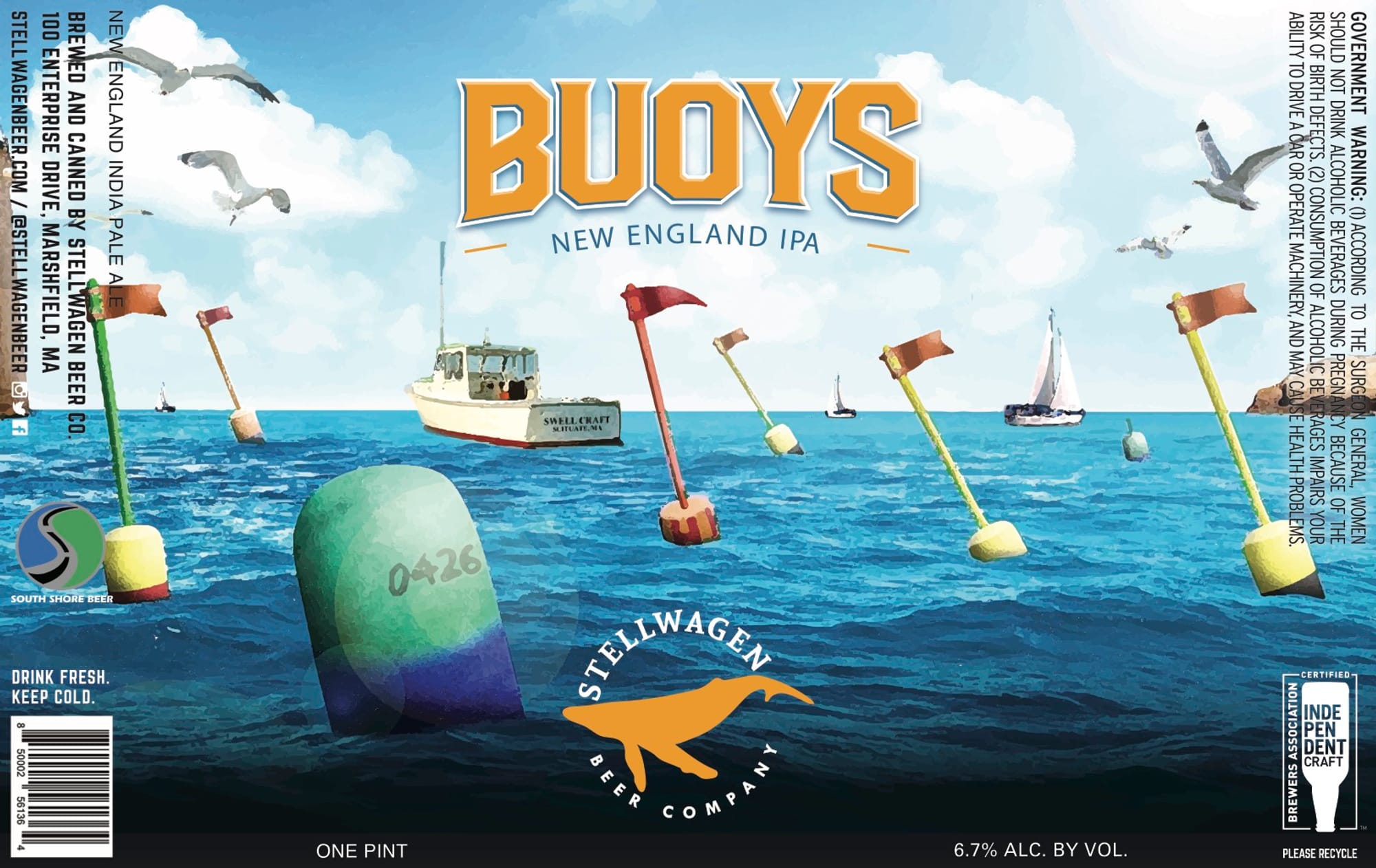 Buoys by Stellwagen Beer Company - beer label