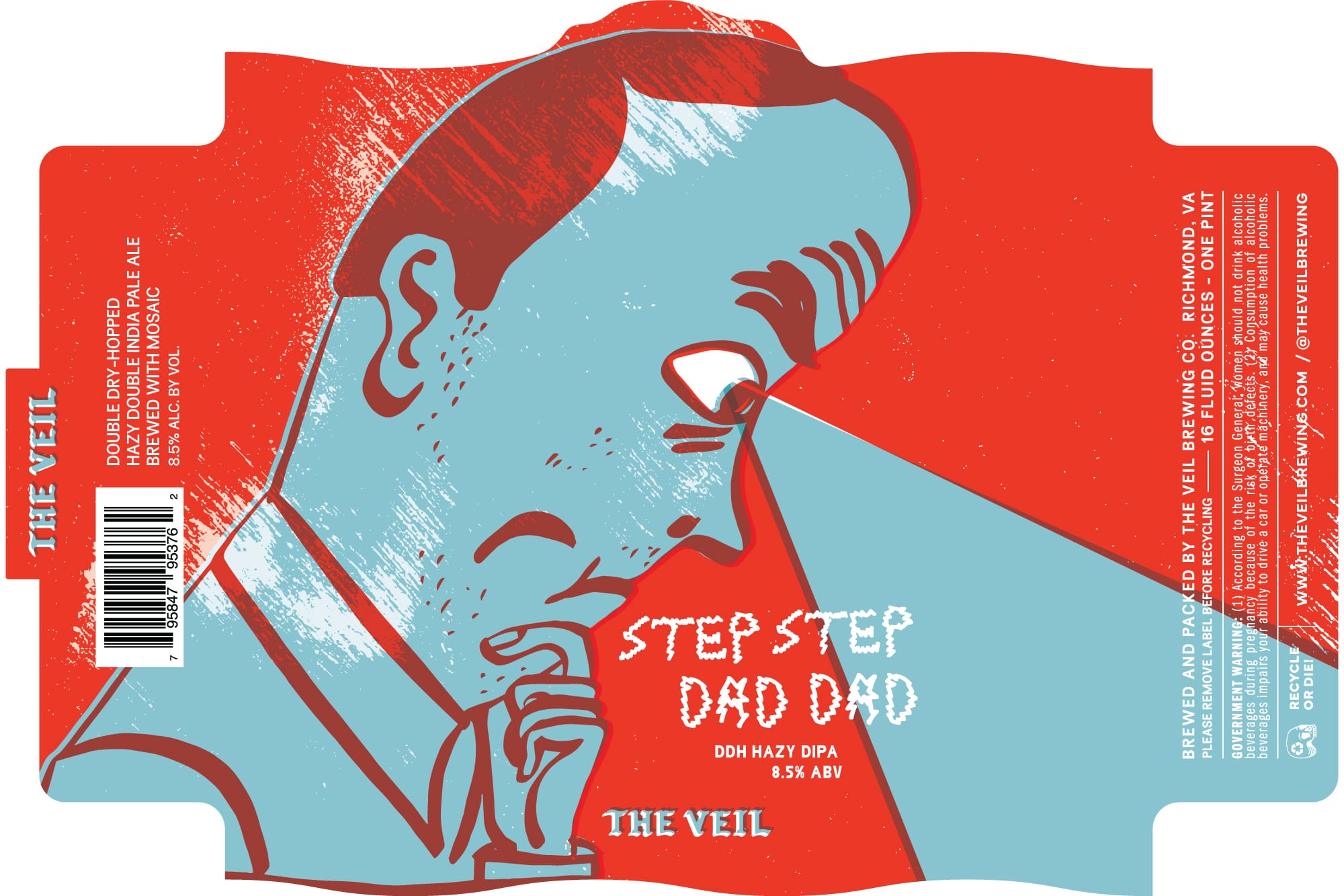 Step Step Dad Dad by The Veil Brewing Co. - beer label
