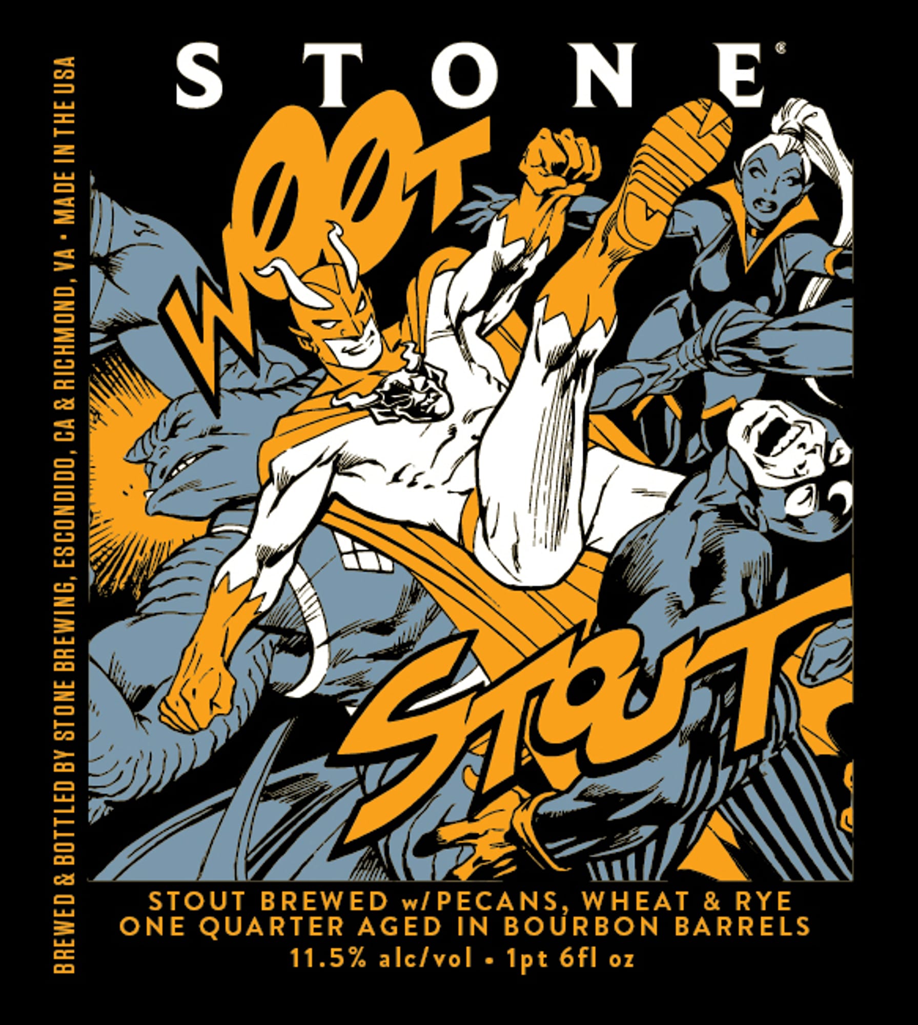 Woot Stout by Stone Brewing - beer label