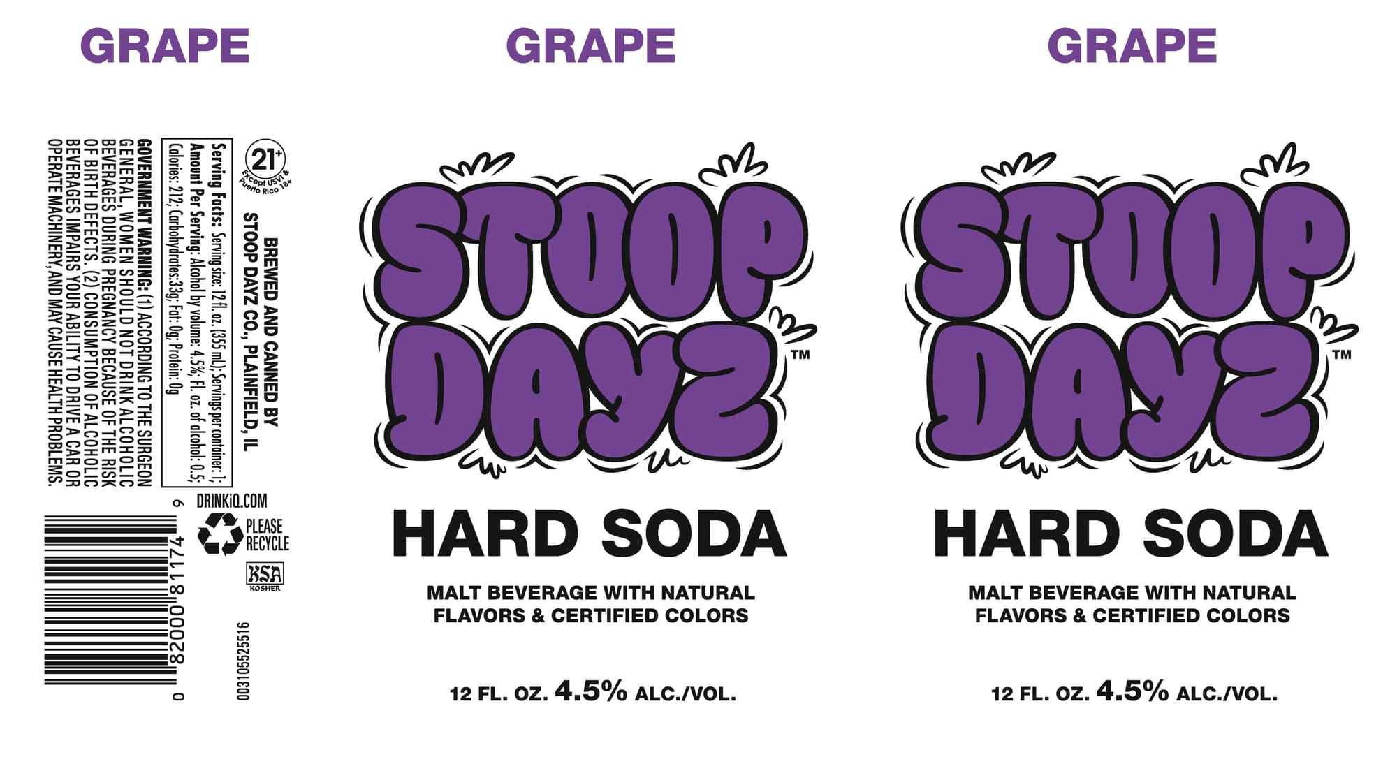 Stoop Dayz Hard Soda by Drinkl Co. - beer label