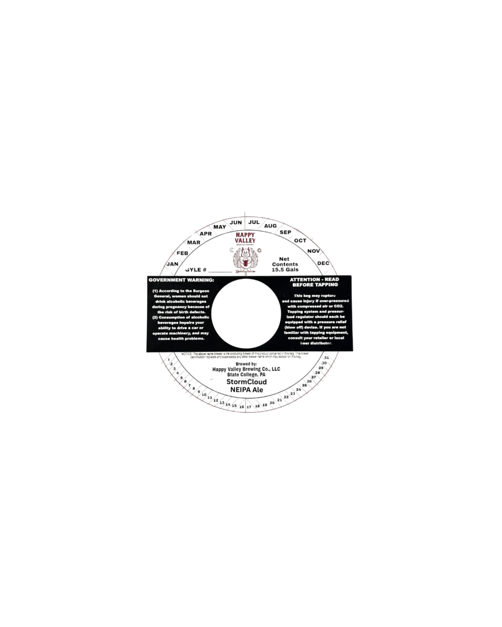 StormCloud by Happy Valley Brewing Co., LLC - beer label