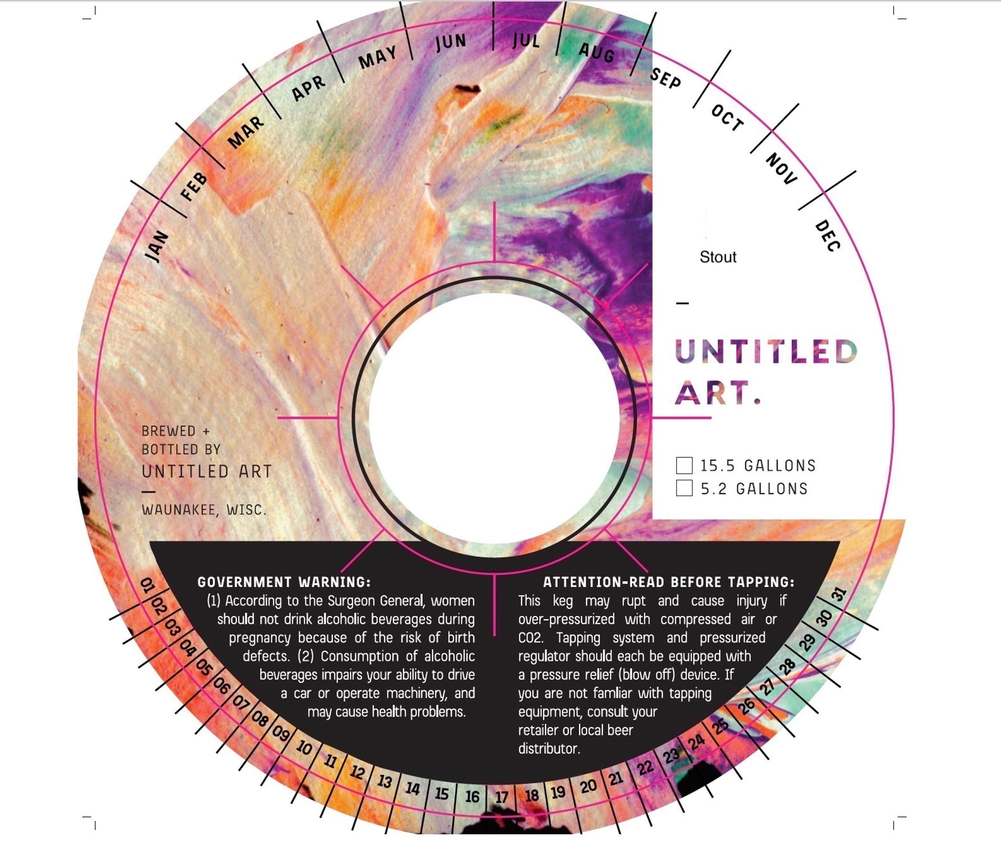Untitled Stout by Untitled Art - beer label