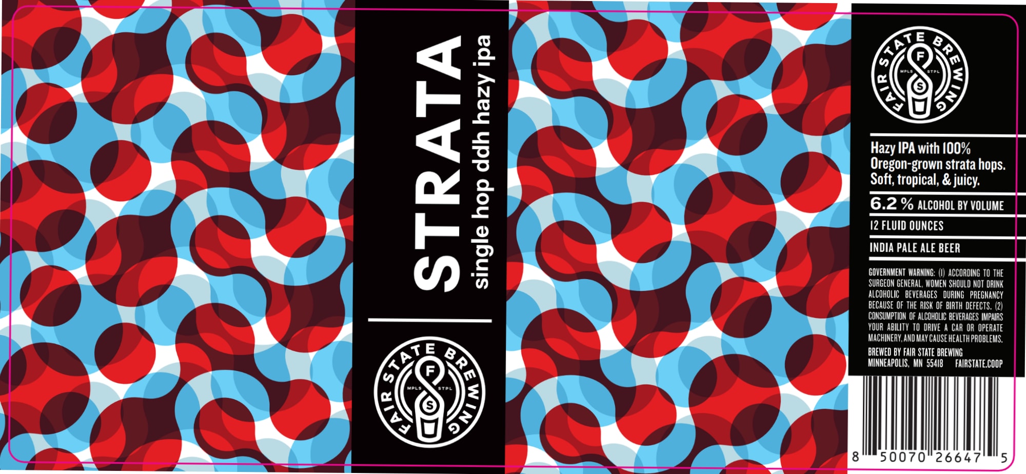 Strata by Fair State Brewing - beer label