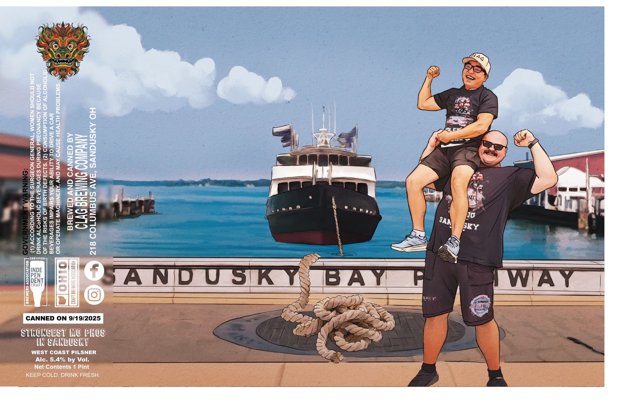 Strawberry Floe by Sandusky Bay Brewery - beer label