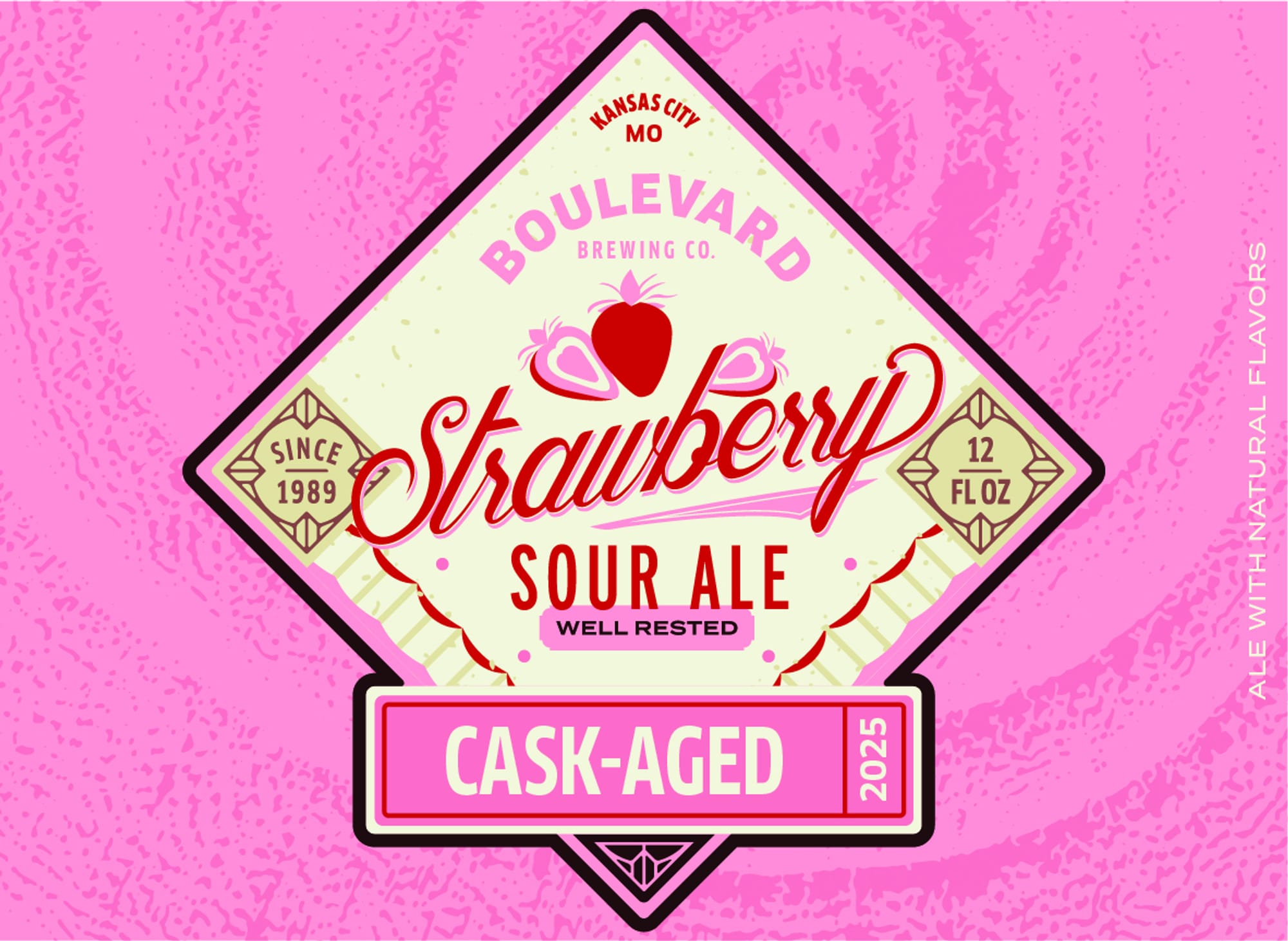 Strawberry Sour Ale by Boulevard Brewing Co. - beer label