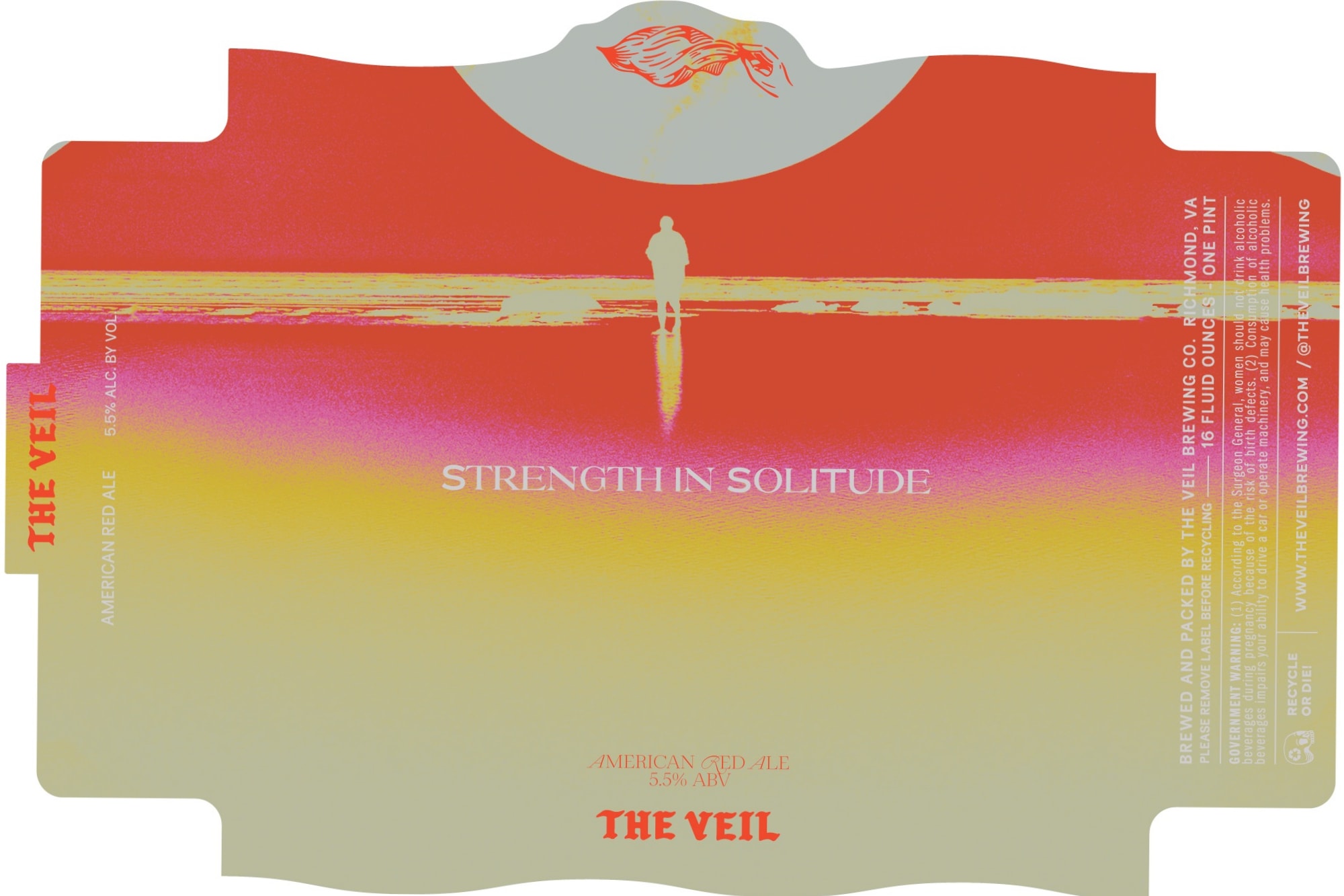 Strength in Solitude by The Veil Brewing Co. - beer label