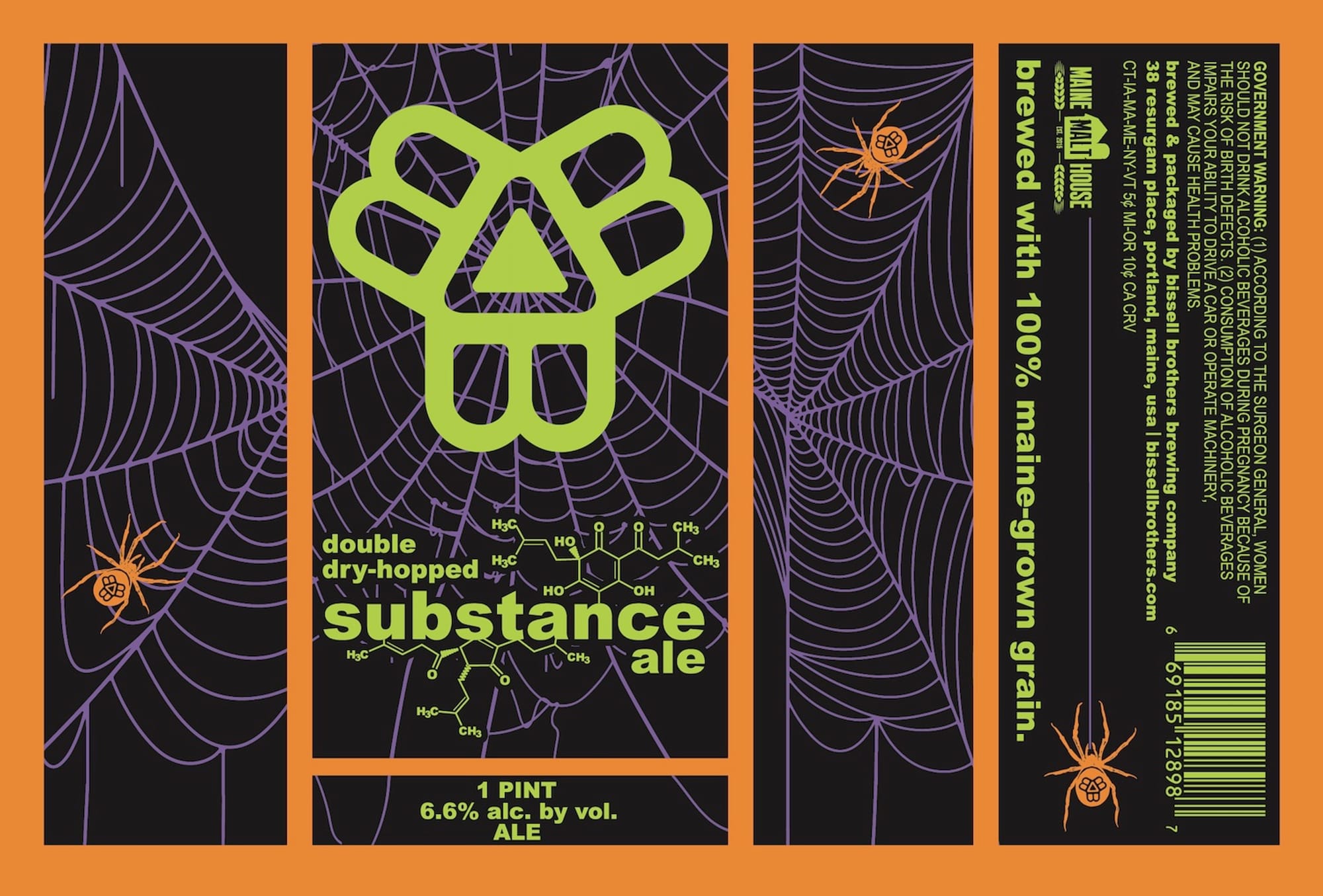 Substance by Bissell Brothers Brewing Company - beer label