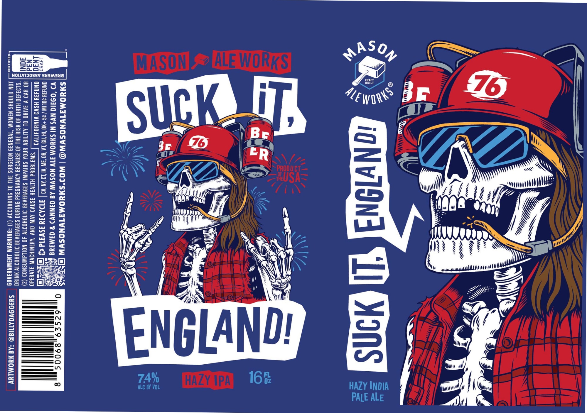 Suck It, England! by Mason Ale Works - beer label