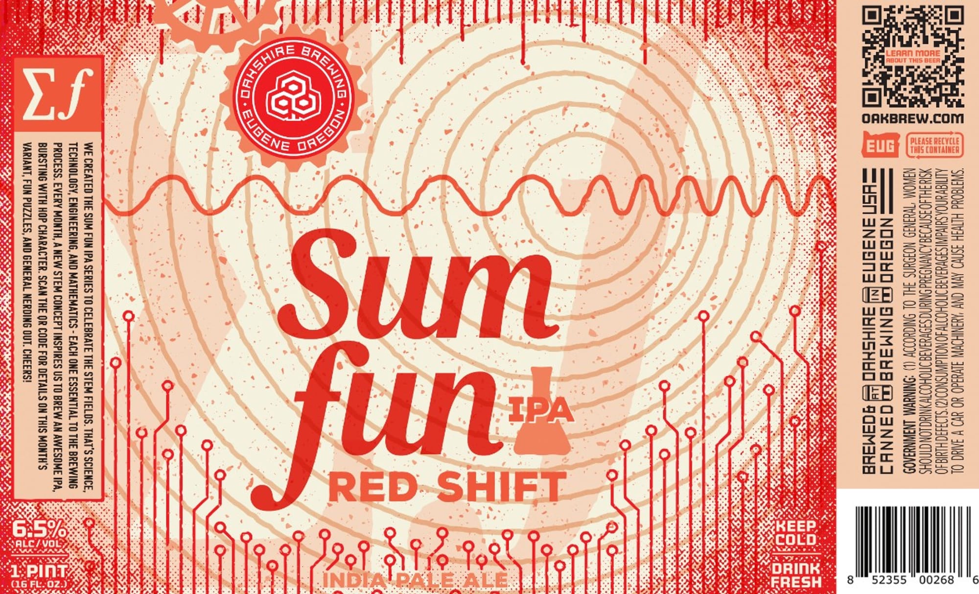Sum Fun Red Shift by Ninkasi Brewing - beer label