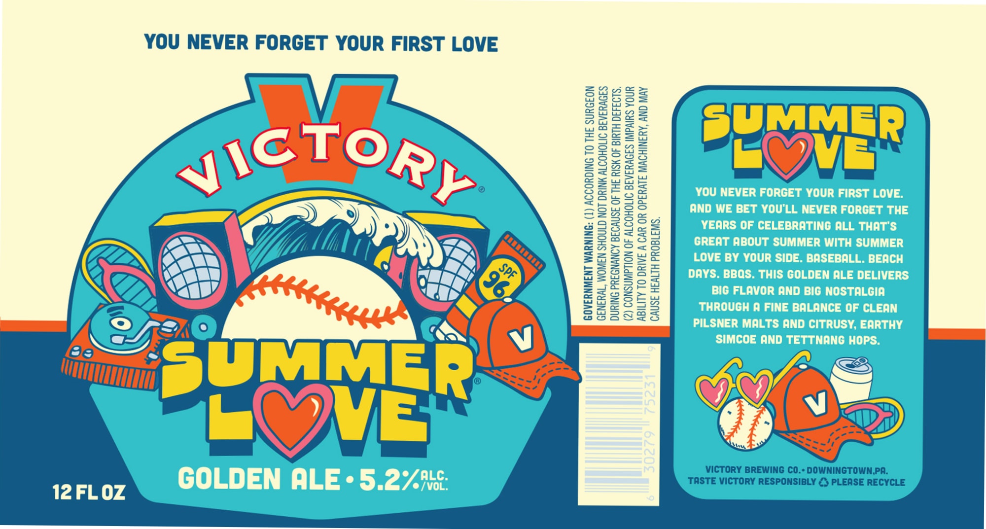 Summer Love by Victory Brewing Co. - beer label