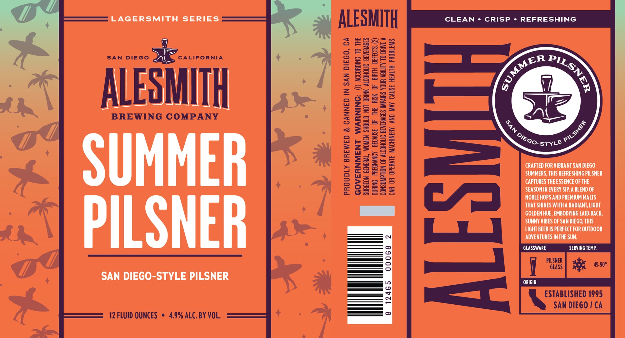 Summer Pilsner by Alesmith Brewing Company - beer label