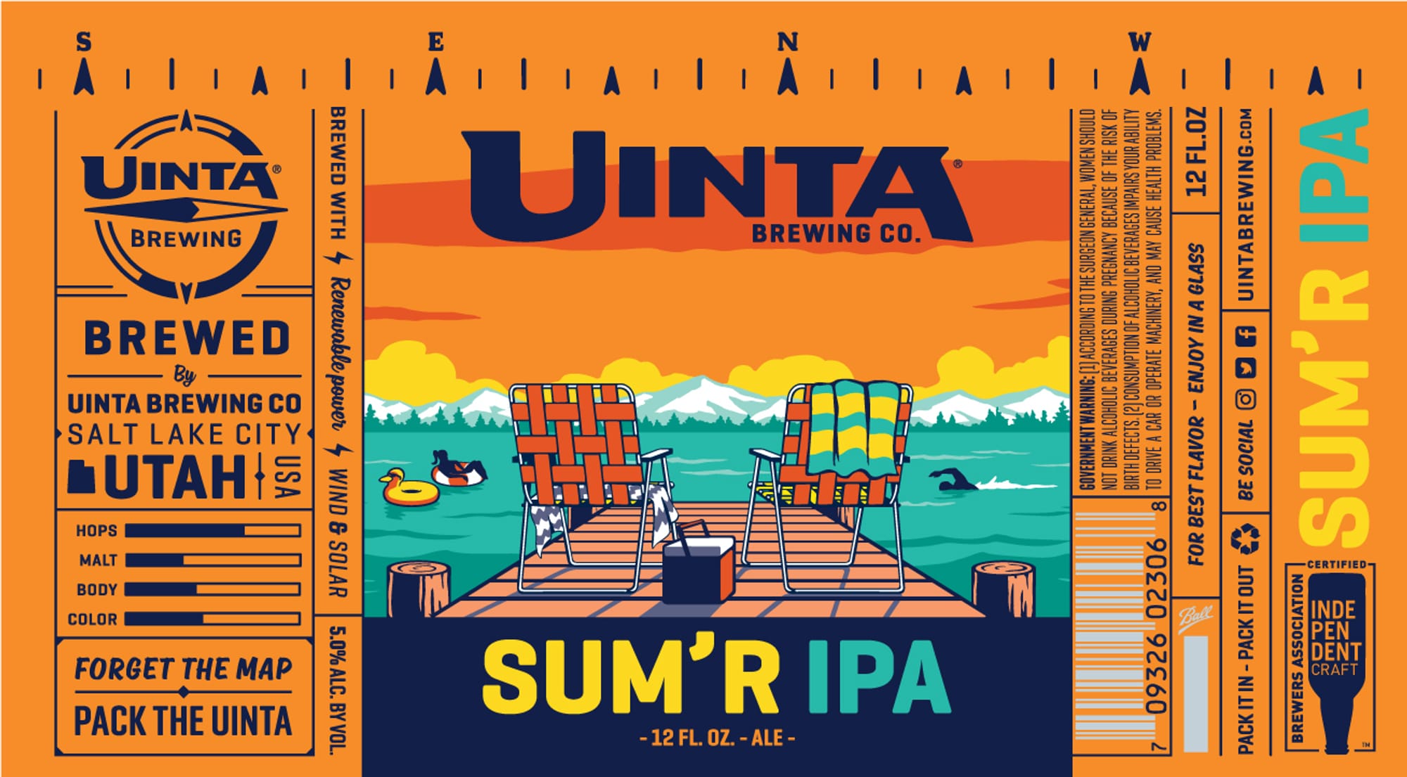 Sum’r IPA by Uinta Brewing - beer label