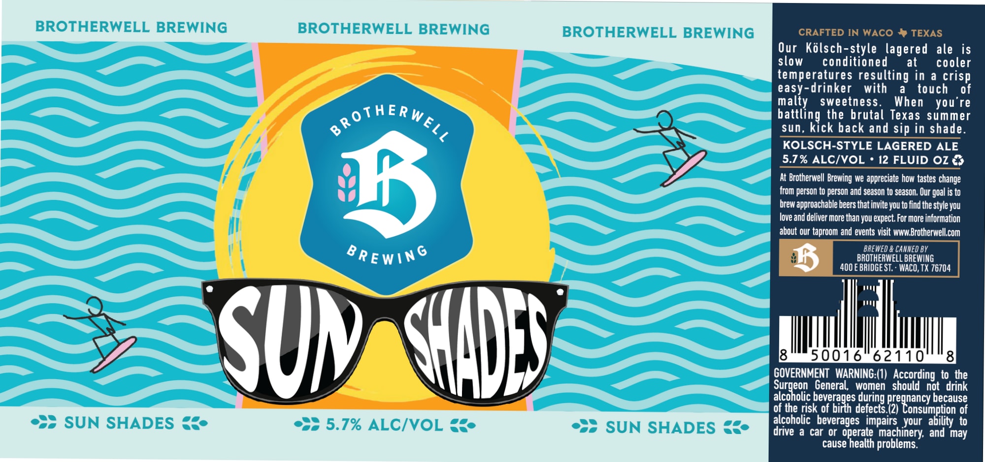 Sun Shades by Brotherwell Brewing - beer label