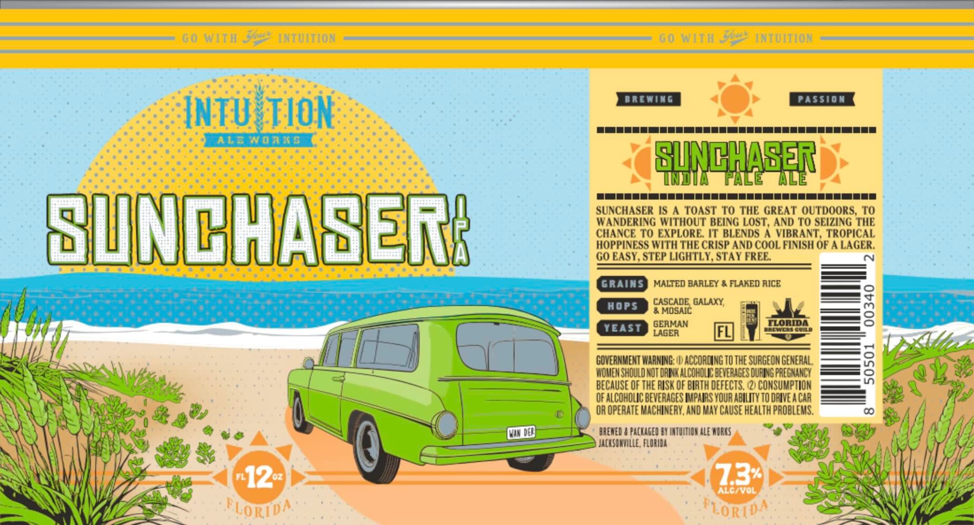 Sunchaser by Intuition Ale Works - beer label